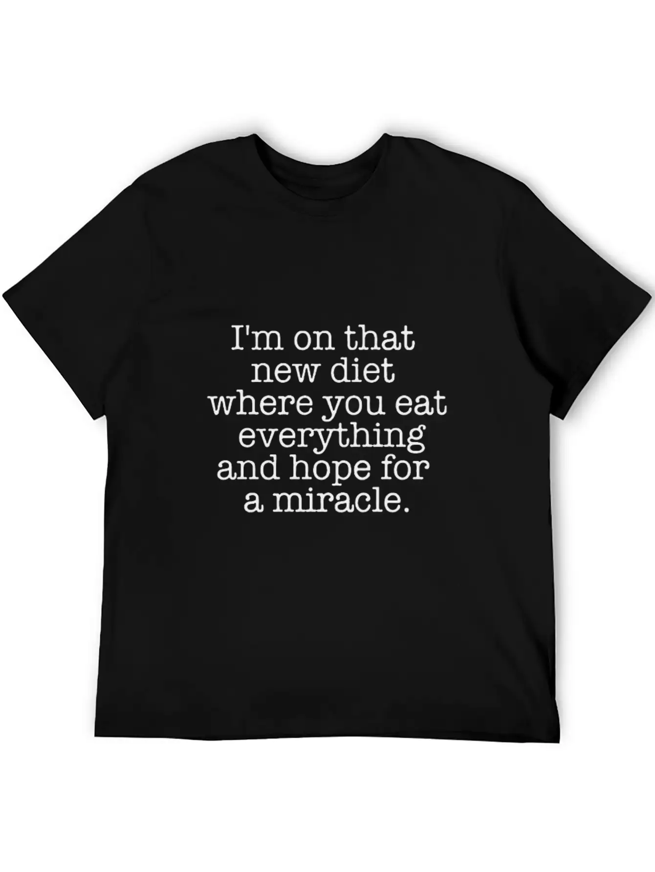 My Food Diet Funny Logo Relaxed Everyday Tee – Lightweight And Durable Cotton