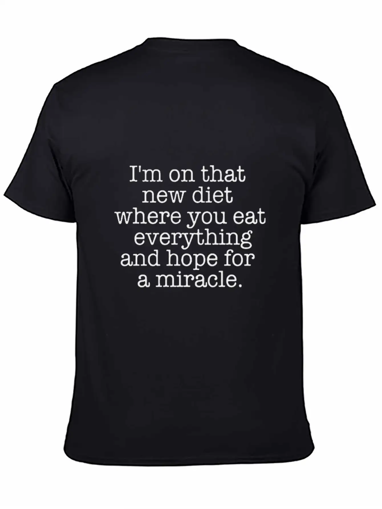 My Food Diet Funny Logo Relaxed Everyday Tee – Lightweight And Durable Cotton