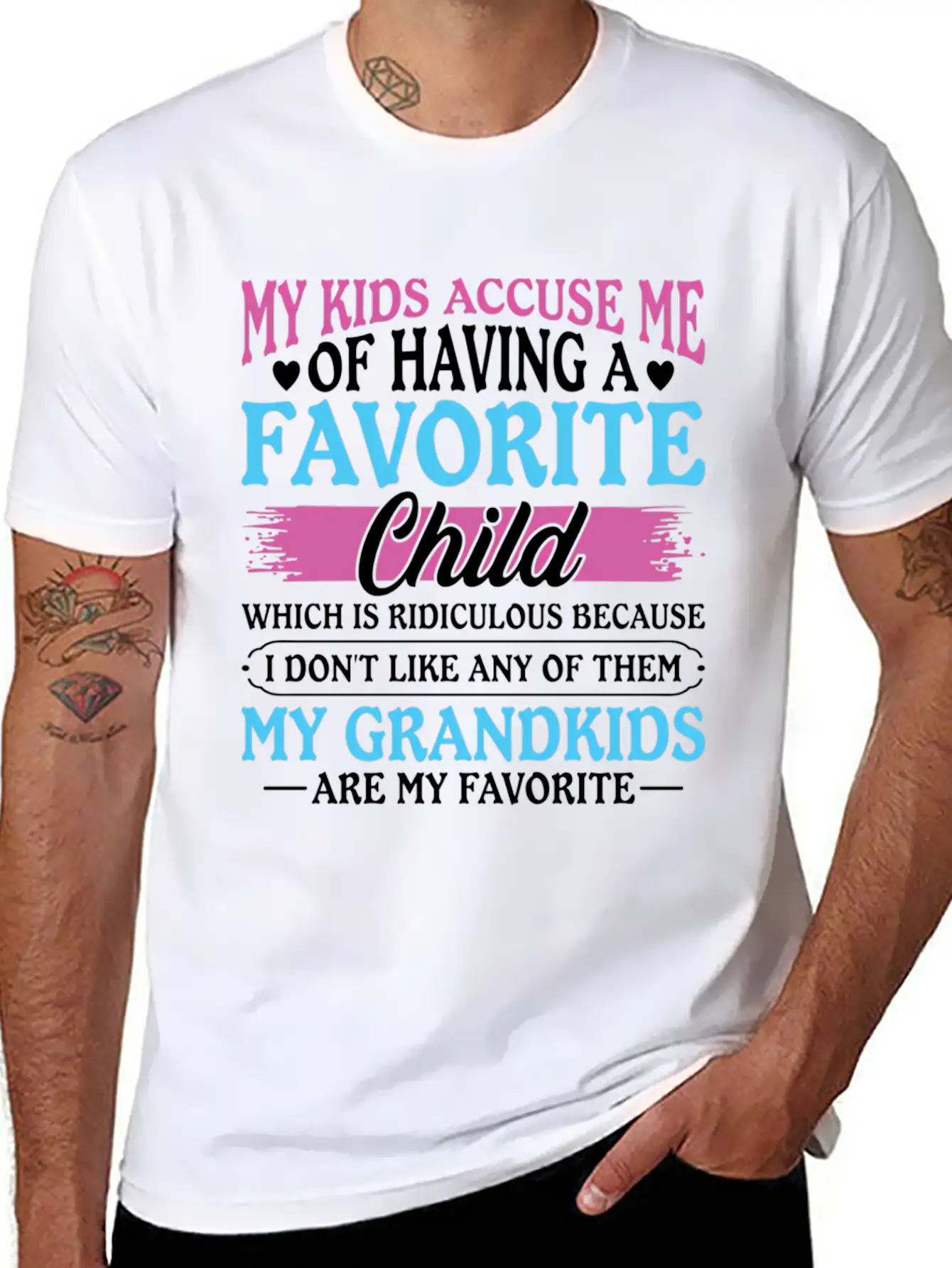 My Grand Are My Favorite Grandma Mother'S Timeless Short Sleeve Tee – Comfy And Minimalist Design