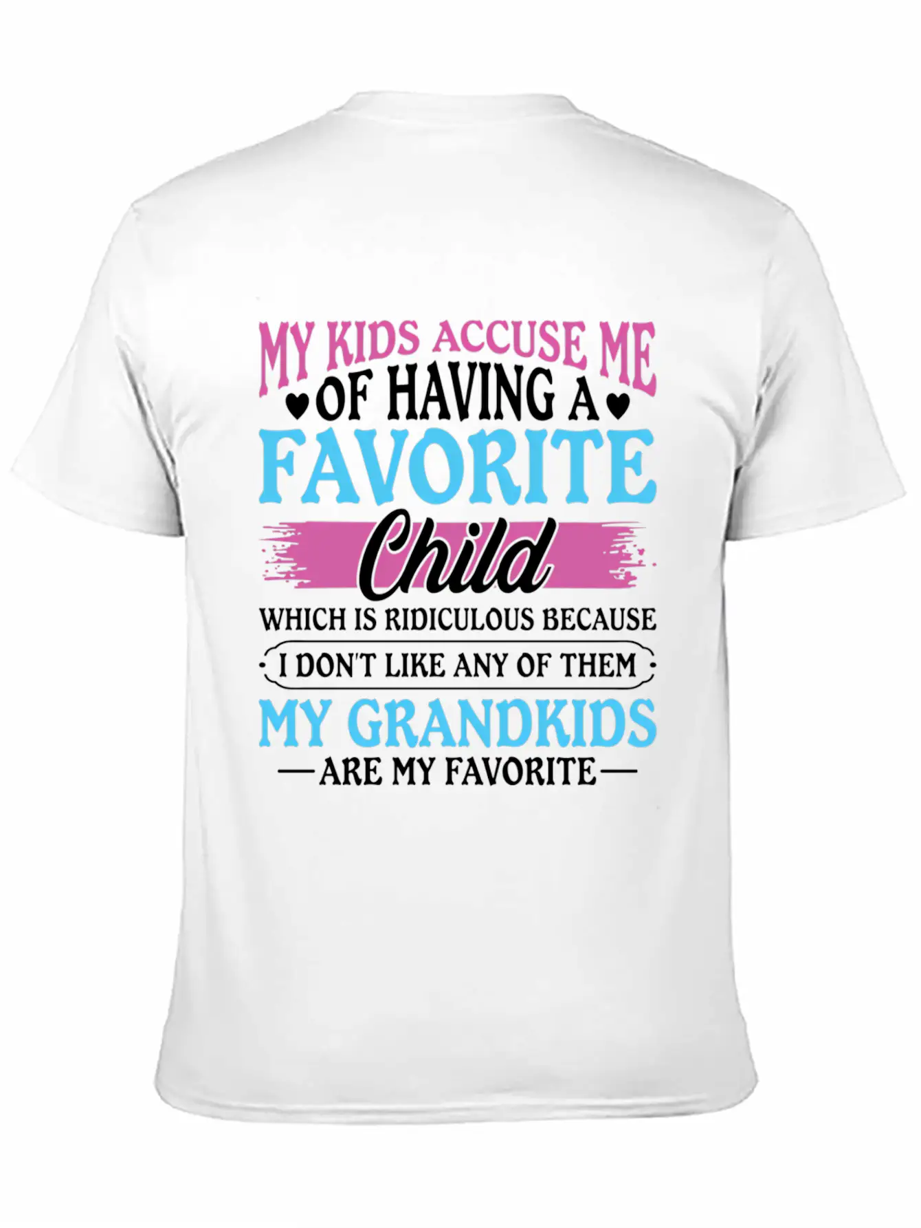 My Grand Are My Favorite Grandma Mother'S Timeless Short Sleeve Tee – Comfy And Minimalist Design