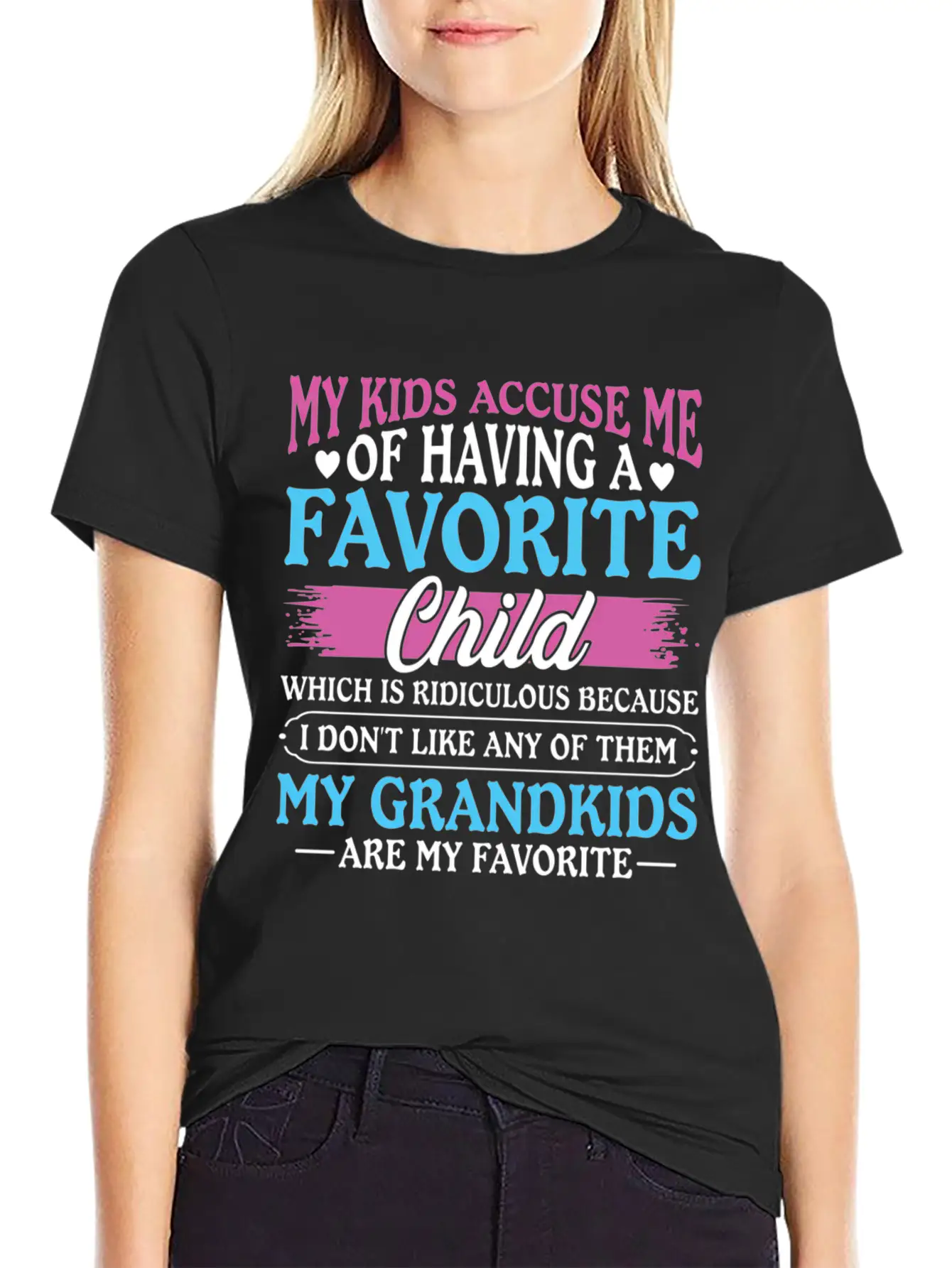 My Grand Are My Favorite Grandma Mother'S Timeless Short Sleeve Tee – Comfy And Minimalist Design