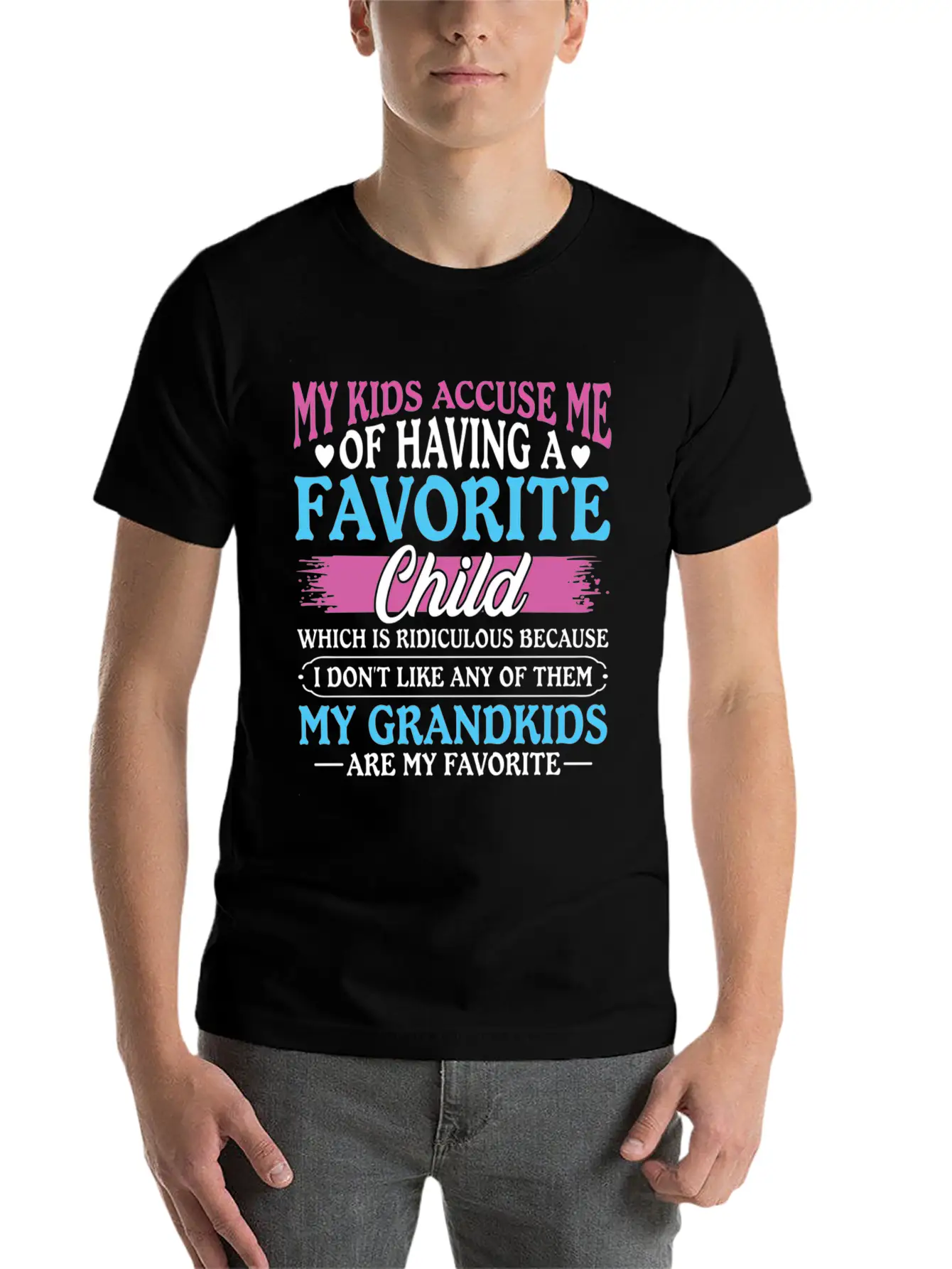 My Grand Are My Favorite Grandma Mother'S Timeless Short Sleeve Tee – Comfy And Minimalist Design