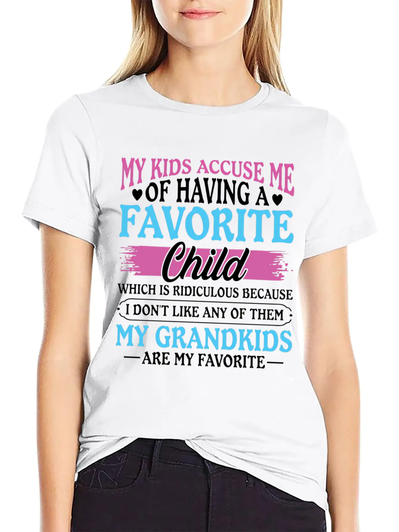 My Grand Are My Favorite Grandma Mother'S Timeless Short Sleeve Tee – Comfy And Minimalist Design