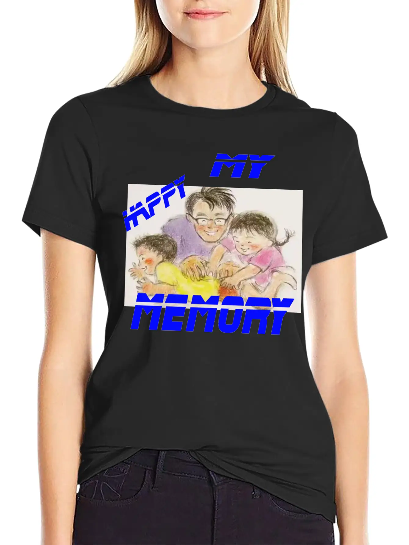 MY HAPPY MEMORY Breathable Soft Cotton T-Shirt – Timeless Casual Look