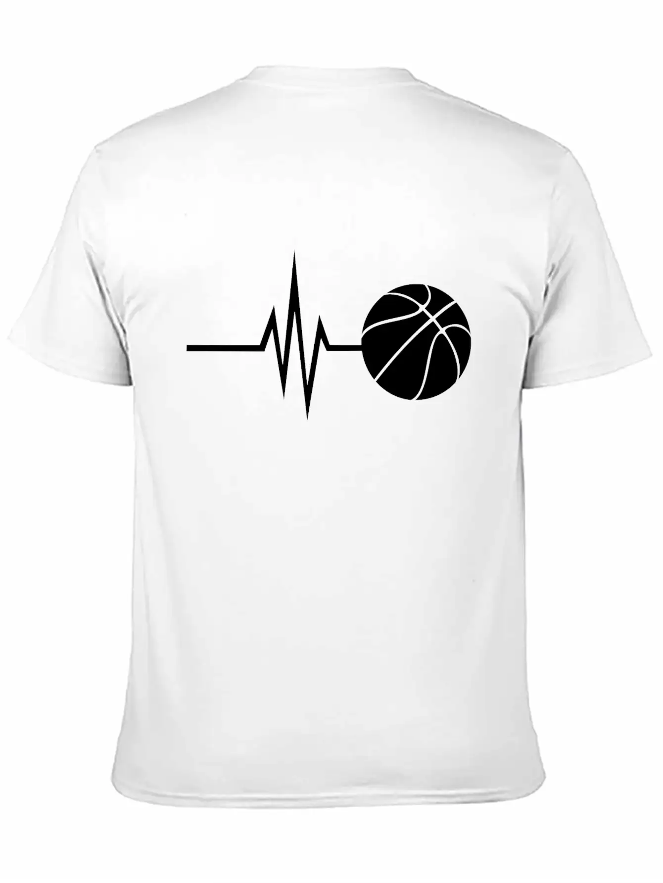 My Heart Beats For Basketball - Sports Fitness Basic Graphic T-Shirt – Daily Comfort In Soft Cotton