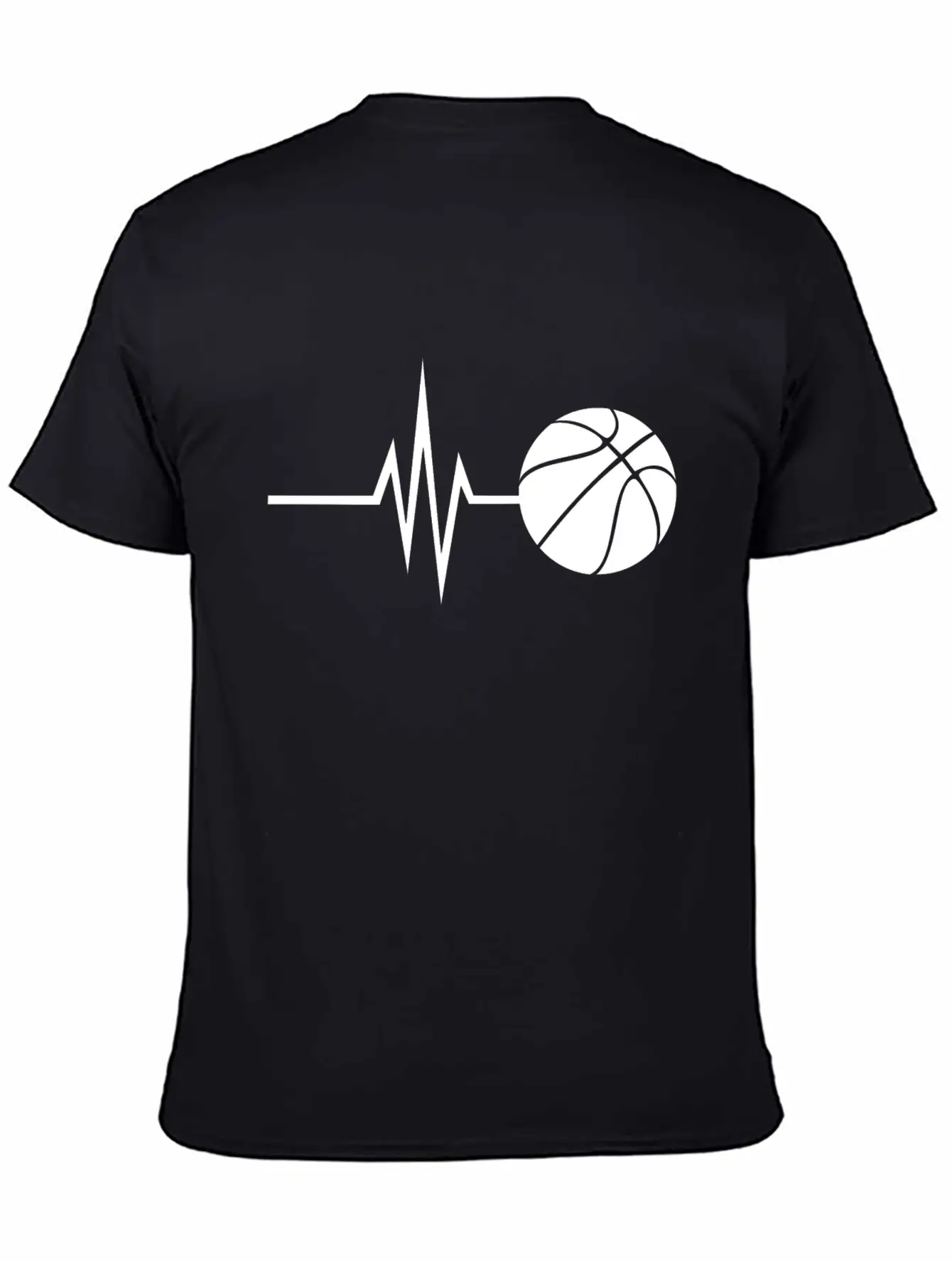 My Heart Beats For Basketball - Sports Fitness Basic Graphic T-Shirt – Daily Comfort In Soft Cotton