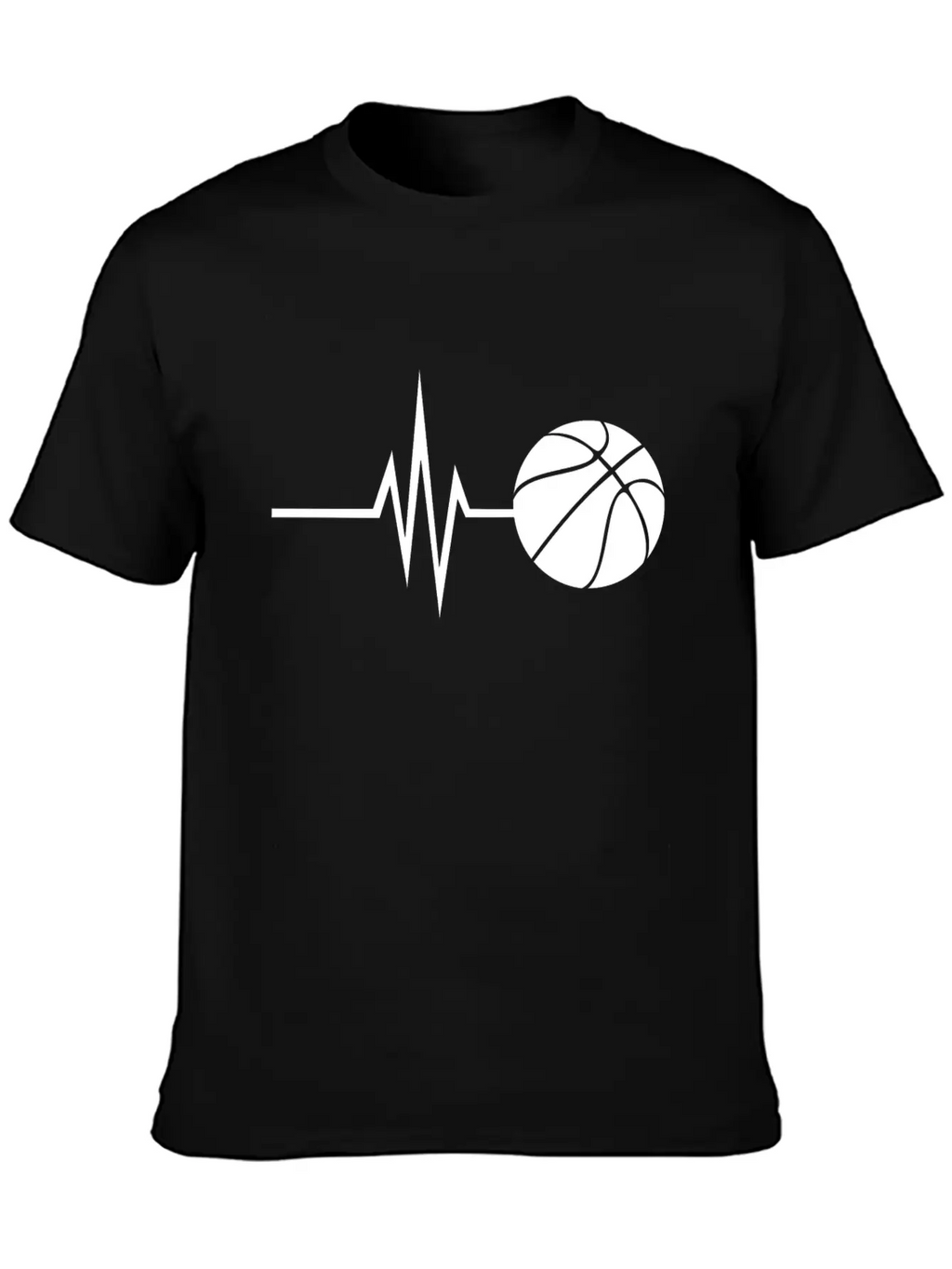 My Heart Beats For Basketball - Sports Fitness Basic Graphic T-Shirt – Daily Comfort In Soft Cotton