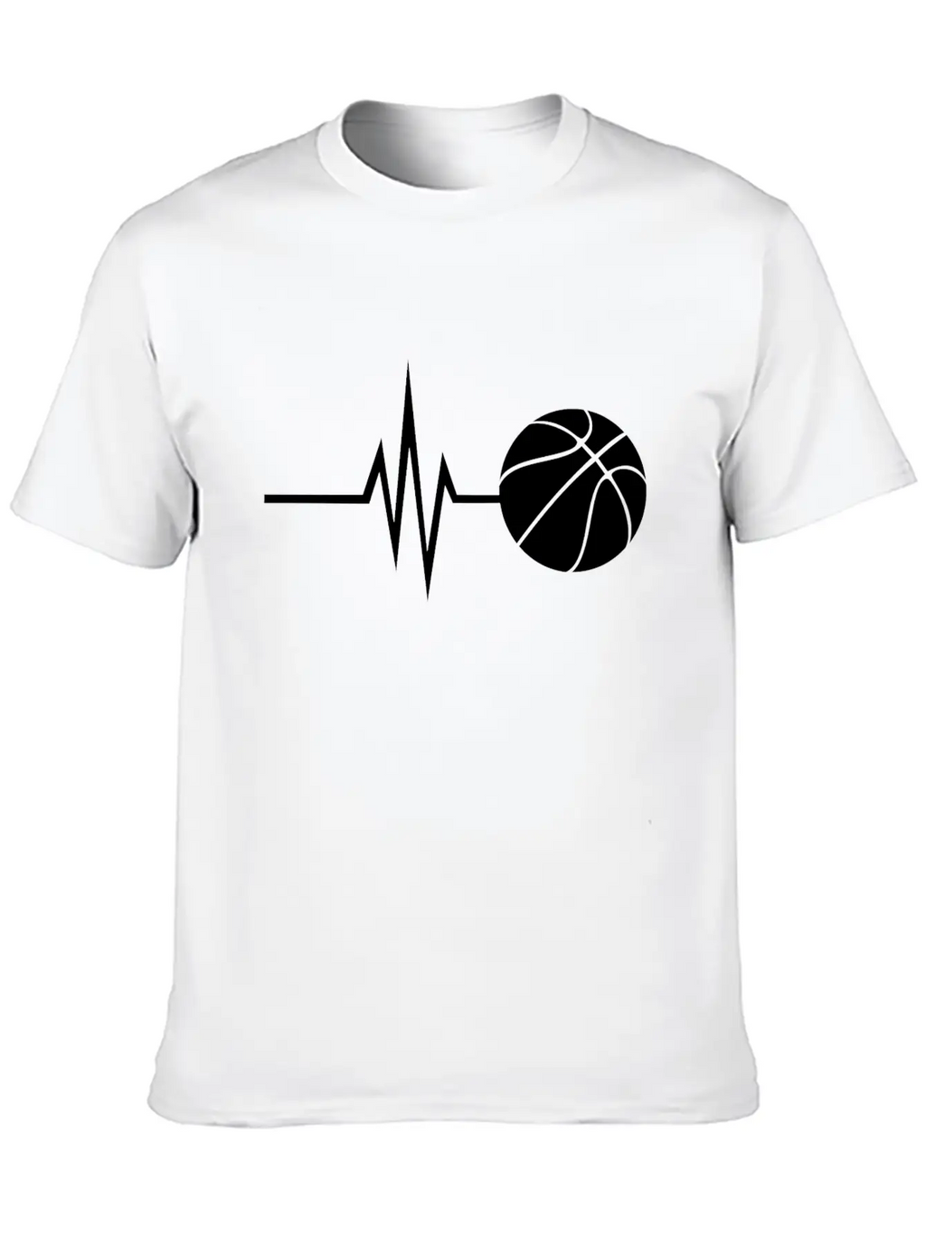 My Heart Beats For Basketball - Sports Fitness Basic Graphic T-Shirt – Daily Comfort In Soft Cotton