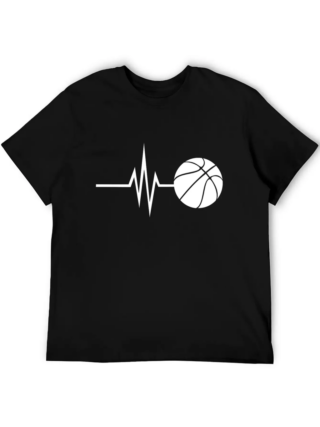 My Heart Beats For Basketball - Sports Fitness Basic Graphic T-Shirt – Daily Comfort In Soft Cotton
