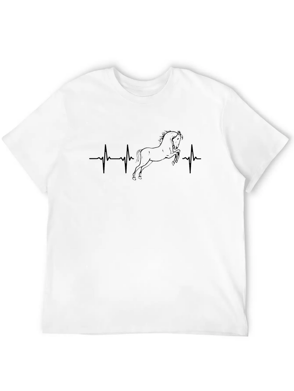 My Heart Beats For Horses Stylish Everyday T-Shirt – Unisex Basic Cotton Tee