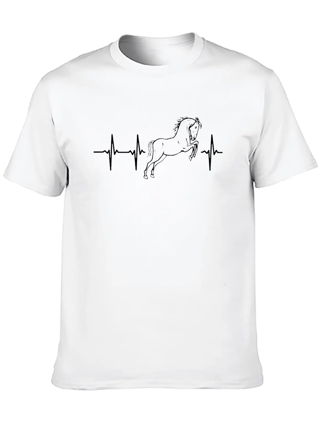My Heart Beats For Horses Stylish Everyday T-Shirt – Unisex Basic Cotton Tee