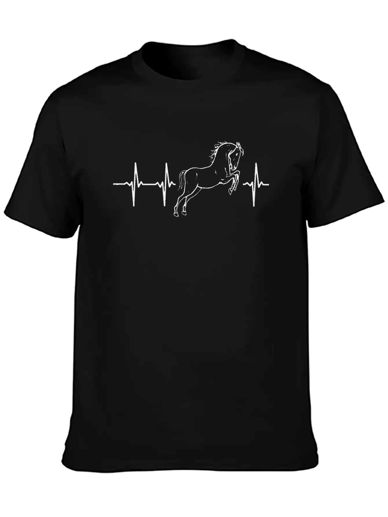 My Heart Beats For Horses Stylish Everyday T-Shirt – Unisex Basic Cotton Tee