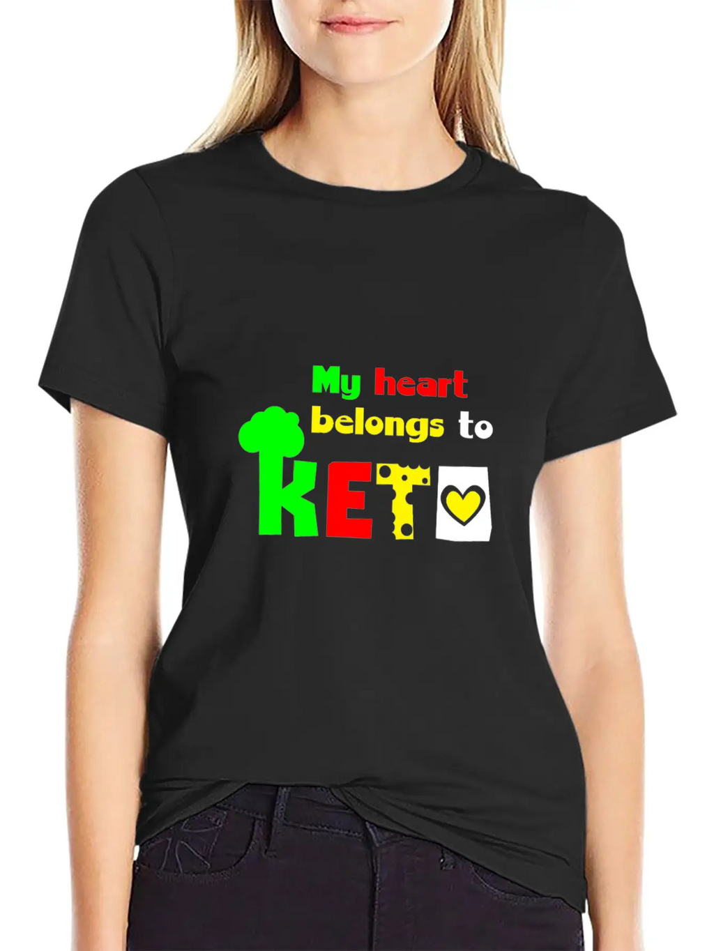 My Heart Belongs To Keto T-Shirt St. Valentine's D Basic Graphic T-Shirt – Daily Comfort In Soft Cotton