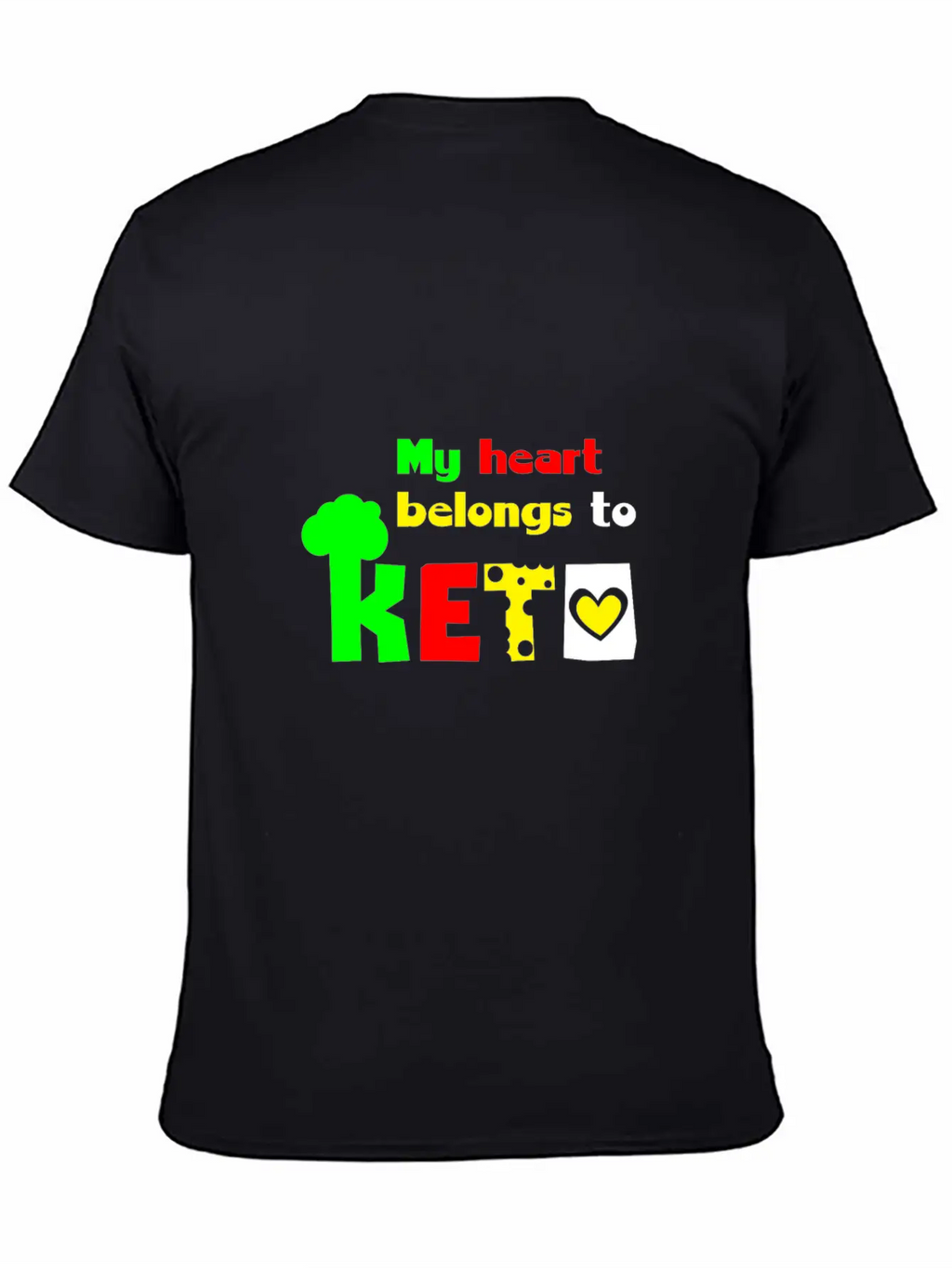 My Heart Belongs To Keto T-Shirt St. Valentine's D Basic Graphic T-Shirt – Daily Comfort In Soft Cotton