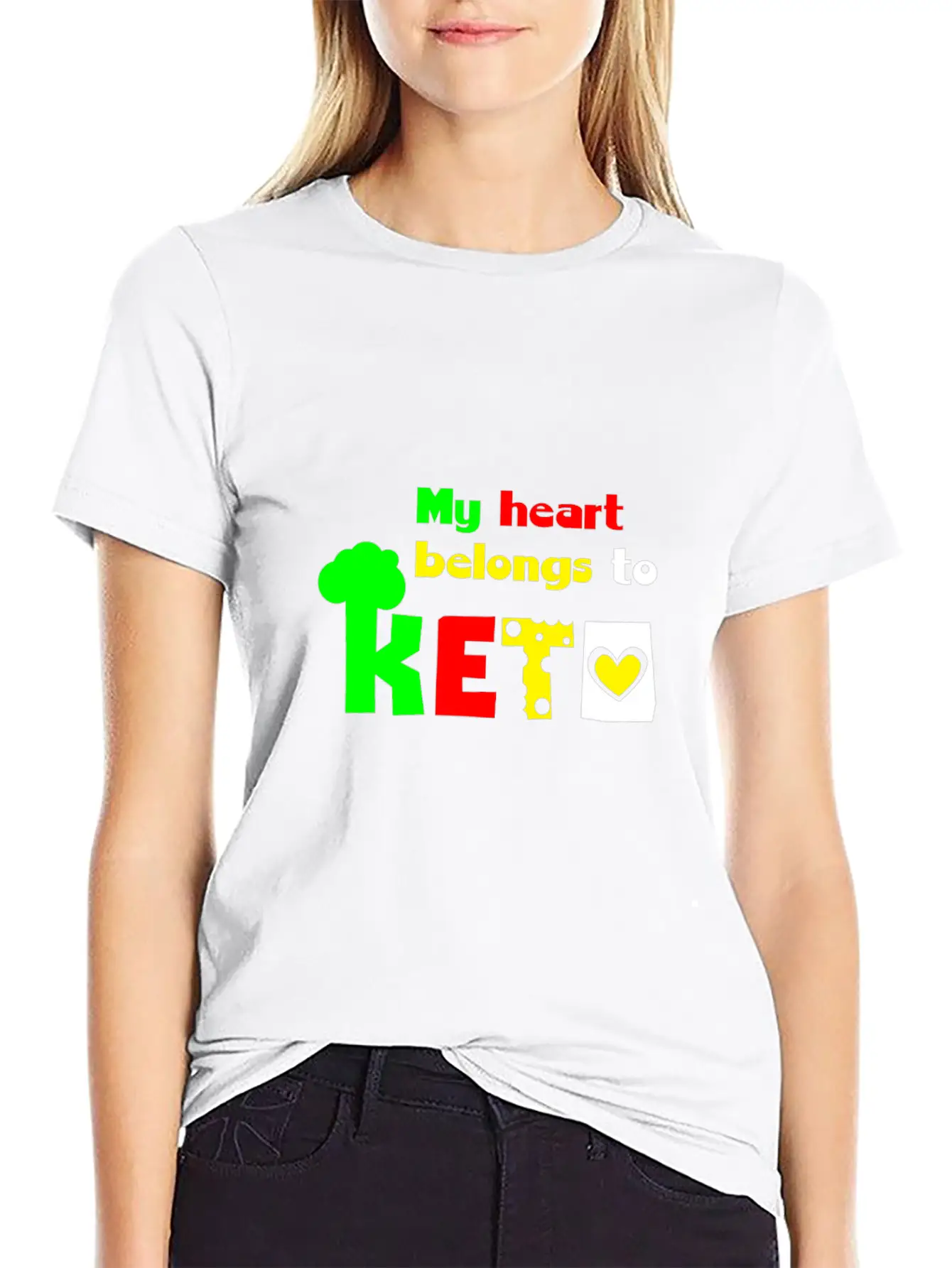 My Heart Belongs To Keto T-Shirt St. Valentine's D Basic Graphic T-Shirt – Daily Comfort In Soft Cotton
