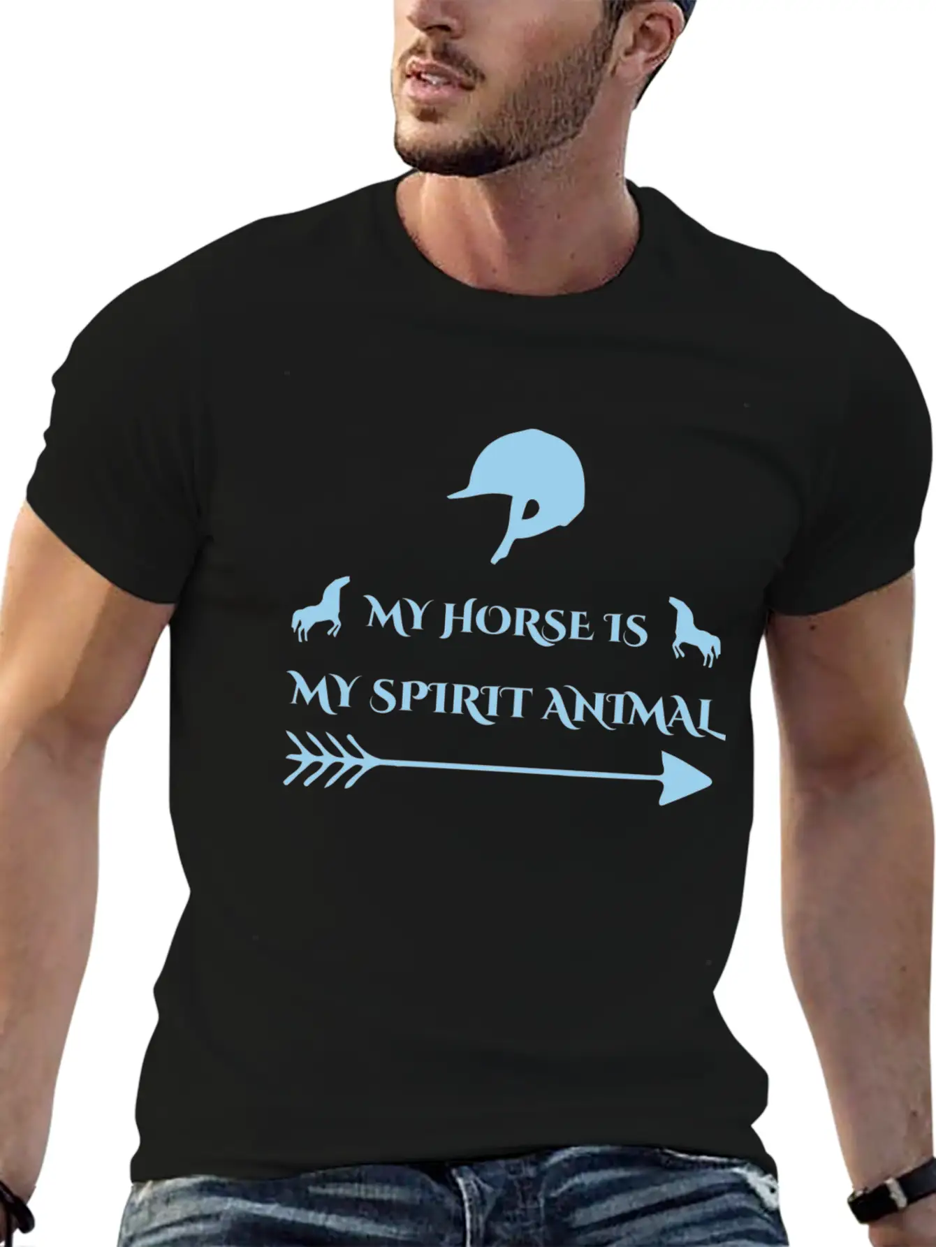 My Horse Is My Spirit Animal Essential Cotton Tee For Daily Outfits – Unisex Style