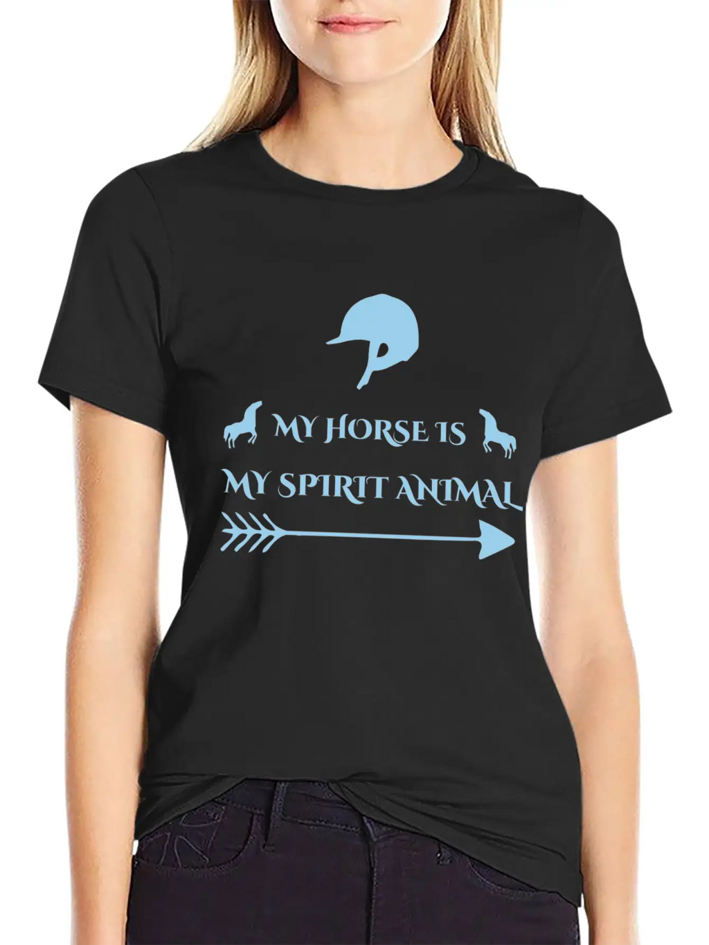 My Horse Is My Spirit Animal Essential Cotton Tee For Daily Outfits – Unisex Style