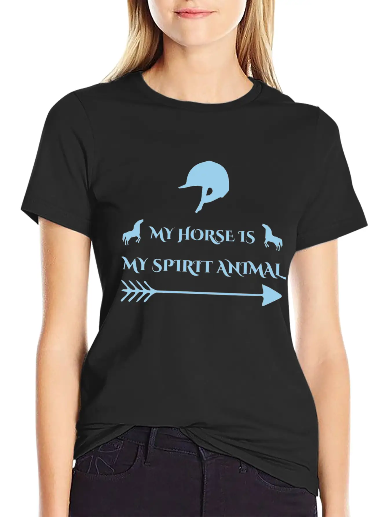 My Horse Is My Spirit Animal Essential Cotton Tee For Daily Outfits – Unisex Style