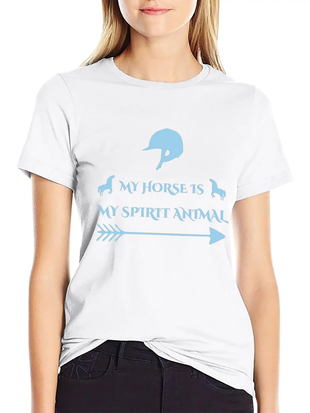 My Horse Is My Spirit Animal Essential Cotton Tee For Daily Outfits – Unisex Style