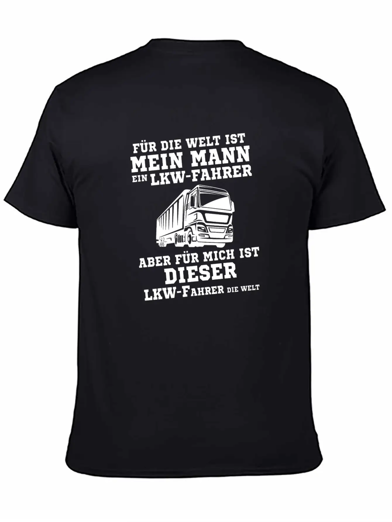 My Husband Truck Driver Gift Stylish Everyday T-Shirt – Unisex Basic Cotton Tee