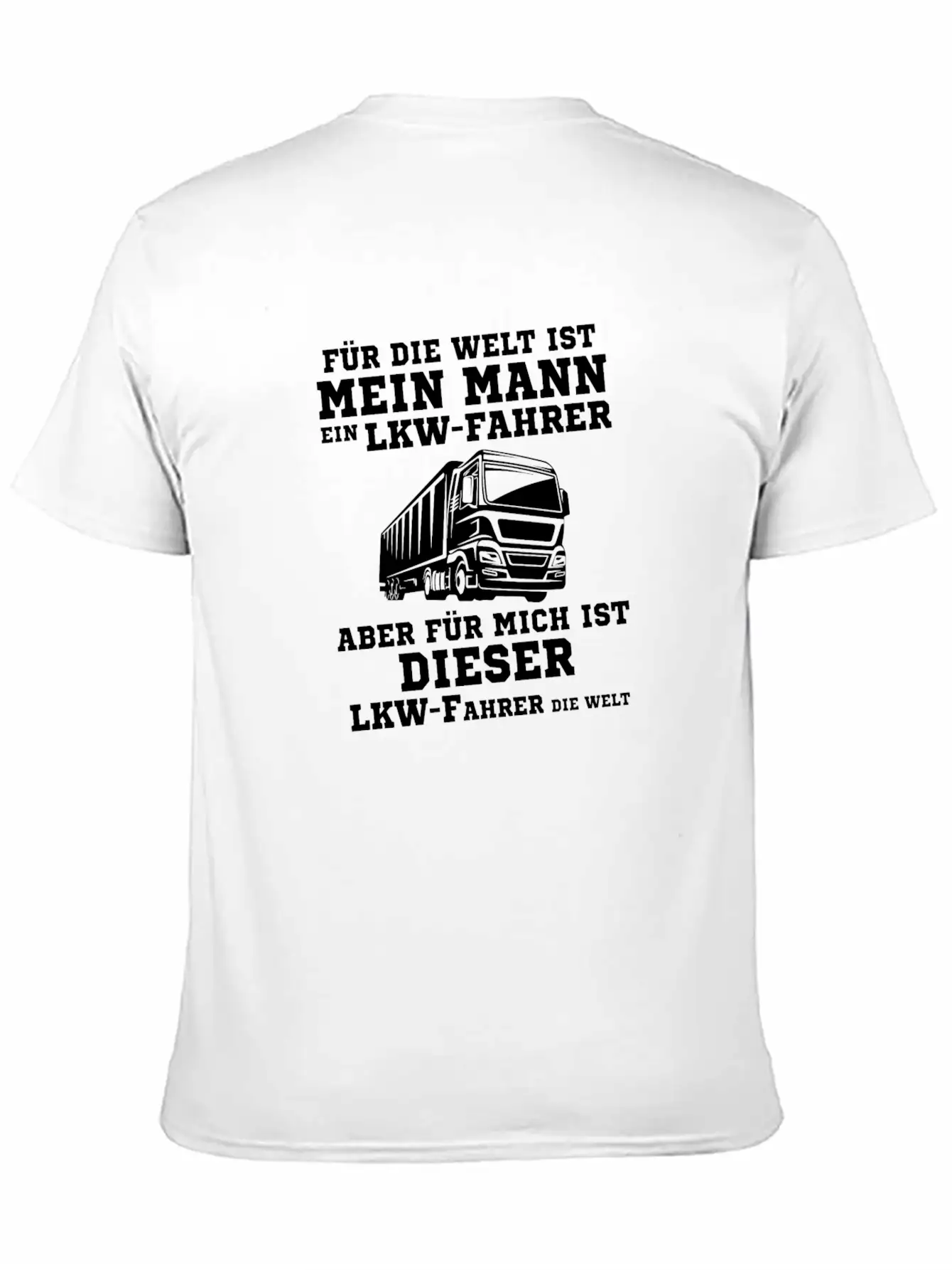My Husband Truck Driver Gift Stylish Everyday T-Shirt – Unisex Basic Cotton Tee