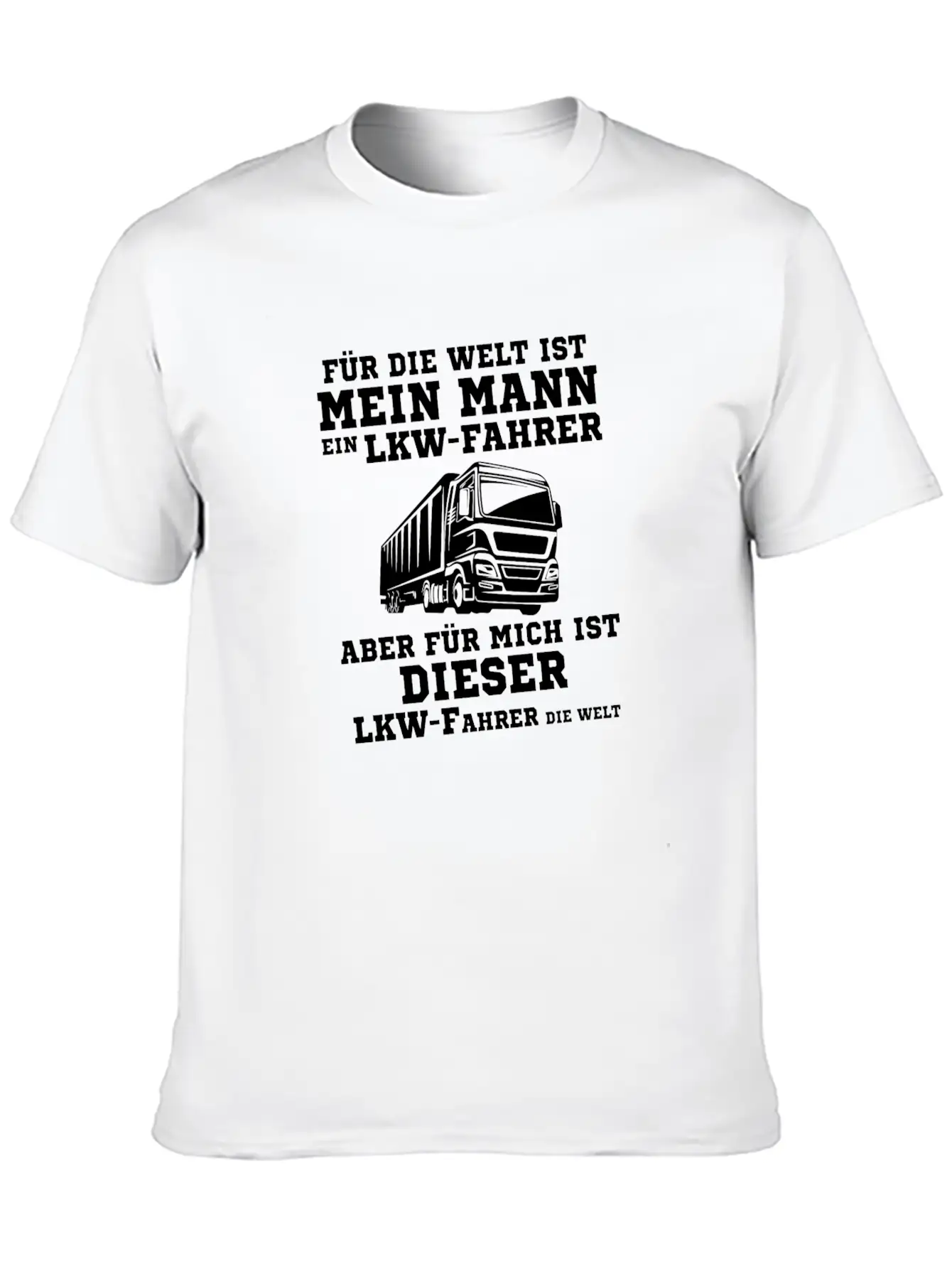 My Husband Truck Driver Gift Stylish Everyday T-Shirt – Unisex Basic Cotton Tee