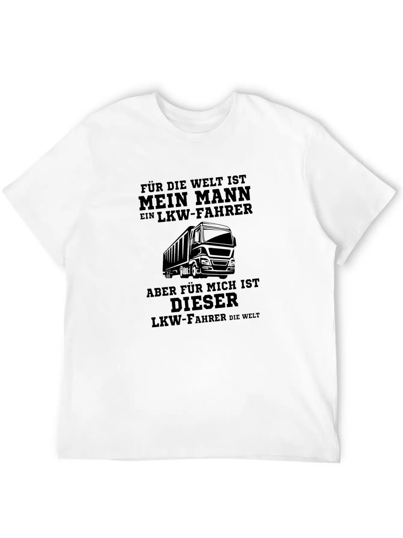 My Husband Truck Driver Gift Stylish Everyday T-Shirt – Unisex Basic Cotton Tee