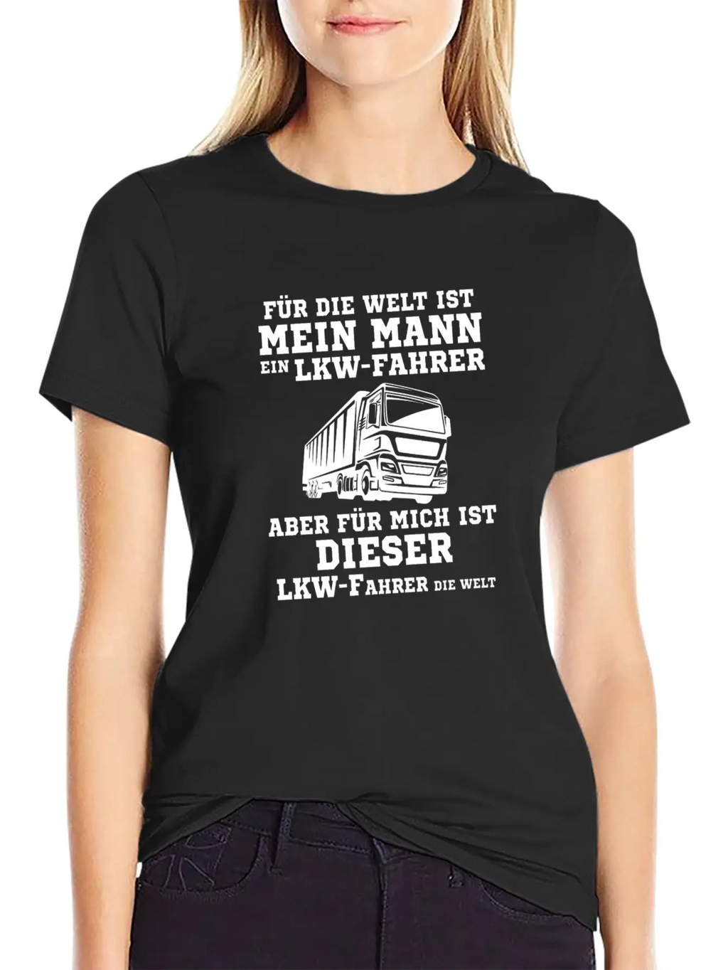 My Husband Truck Driver Gift Stylish Everyday T-Shirt – Unisex Basic Cotton Tee