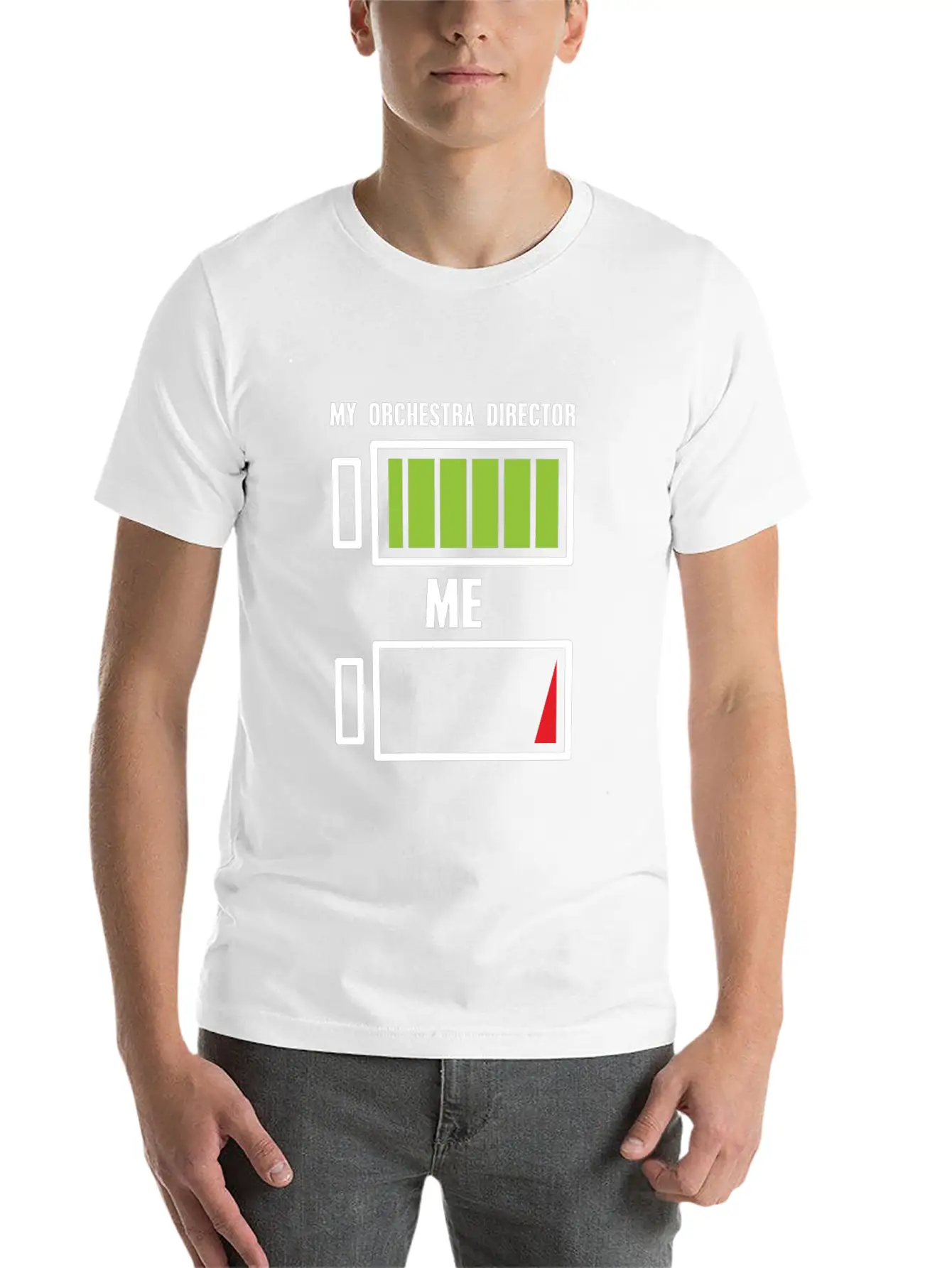 My Orchestra Director & Me Battery Choir Music Timeless Short Sleeve Tee – Comfy And Minimalist Design