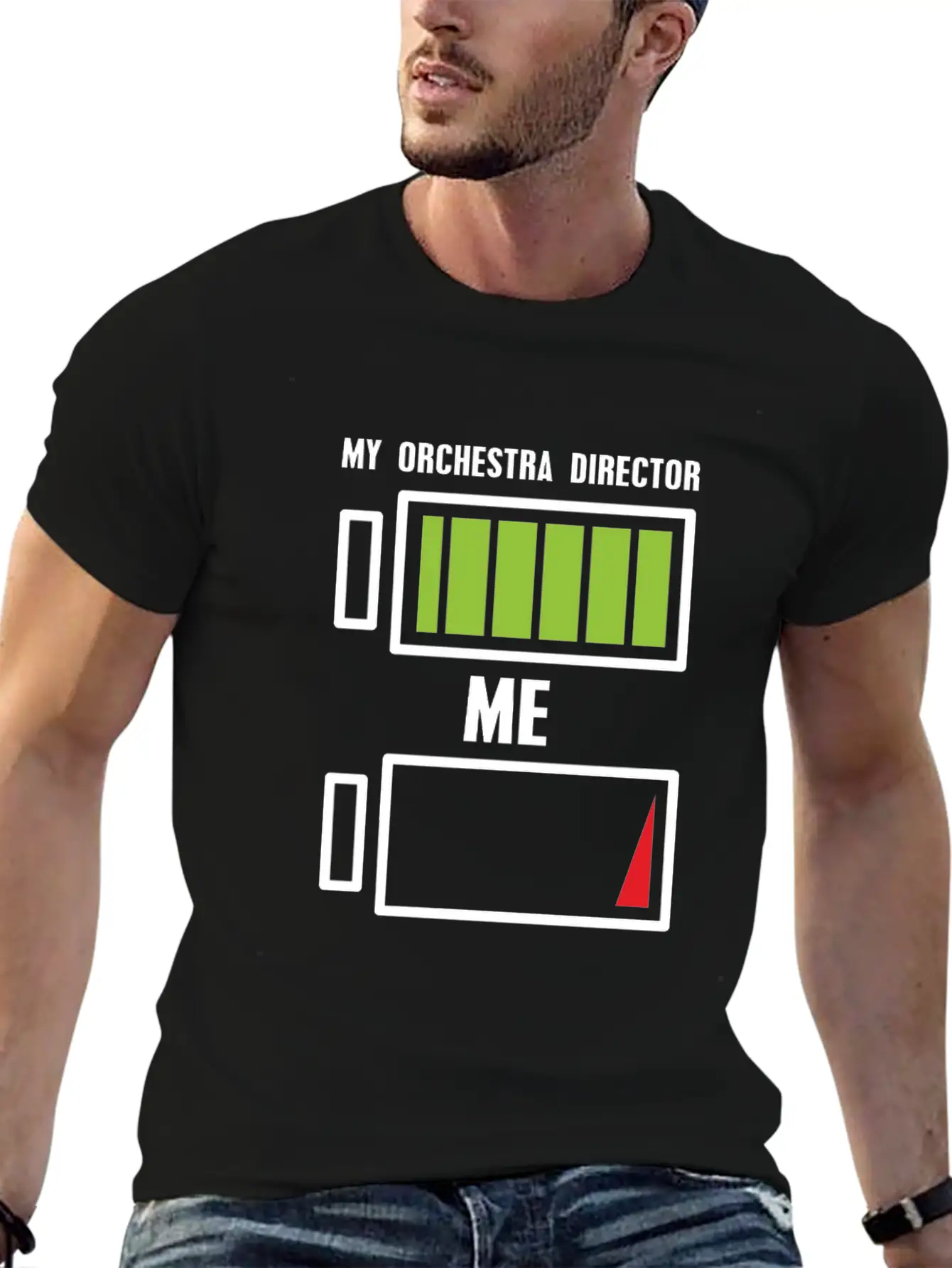 My Orchestra Director & Me Battery Choir Music Timeless Short Sleeve Tee – Comfy And Minimalist Design