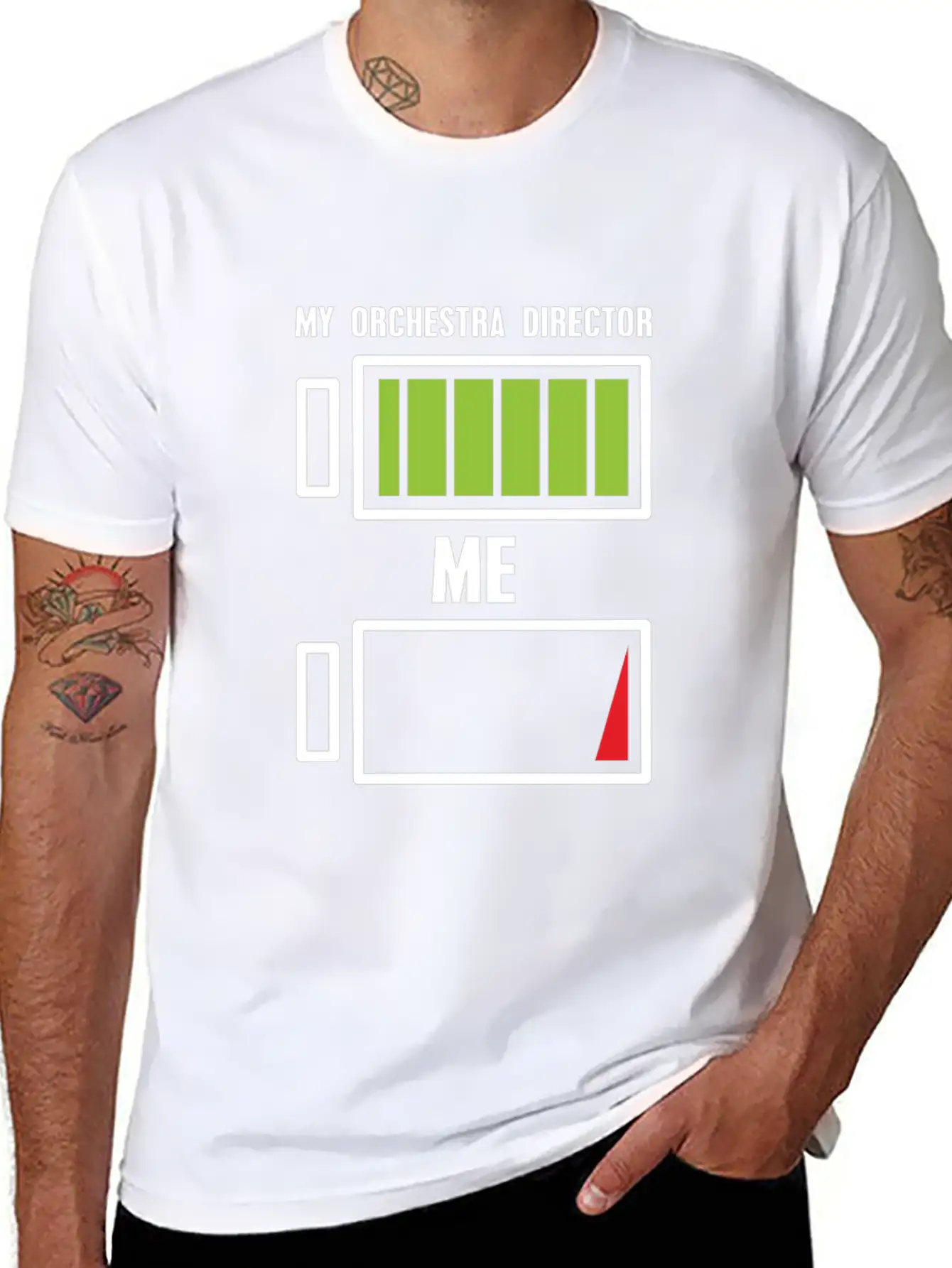 My Orchestra Director & Me Battery Choir Music Timeless Short Sleeve Tee – Comfy And Minimalist Design