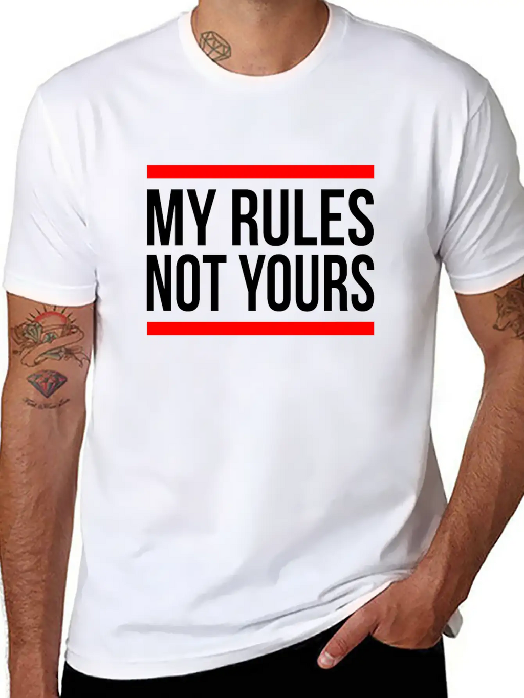 MY RULES NOT YOURS Classic Cotton Tee – Unisex Comfort For Any Season