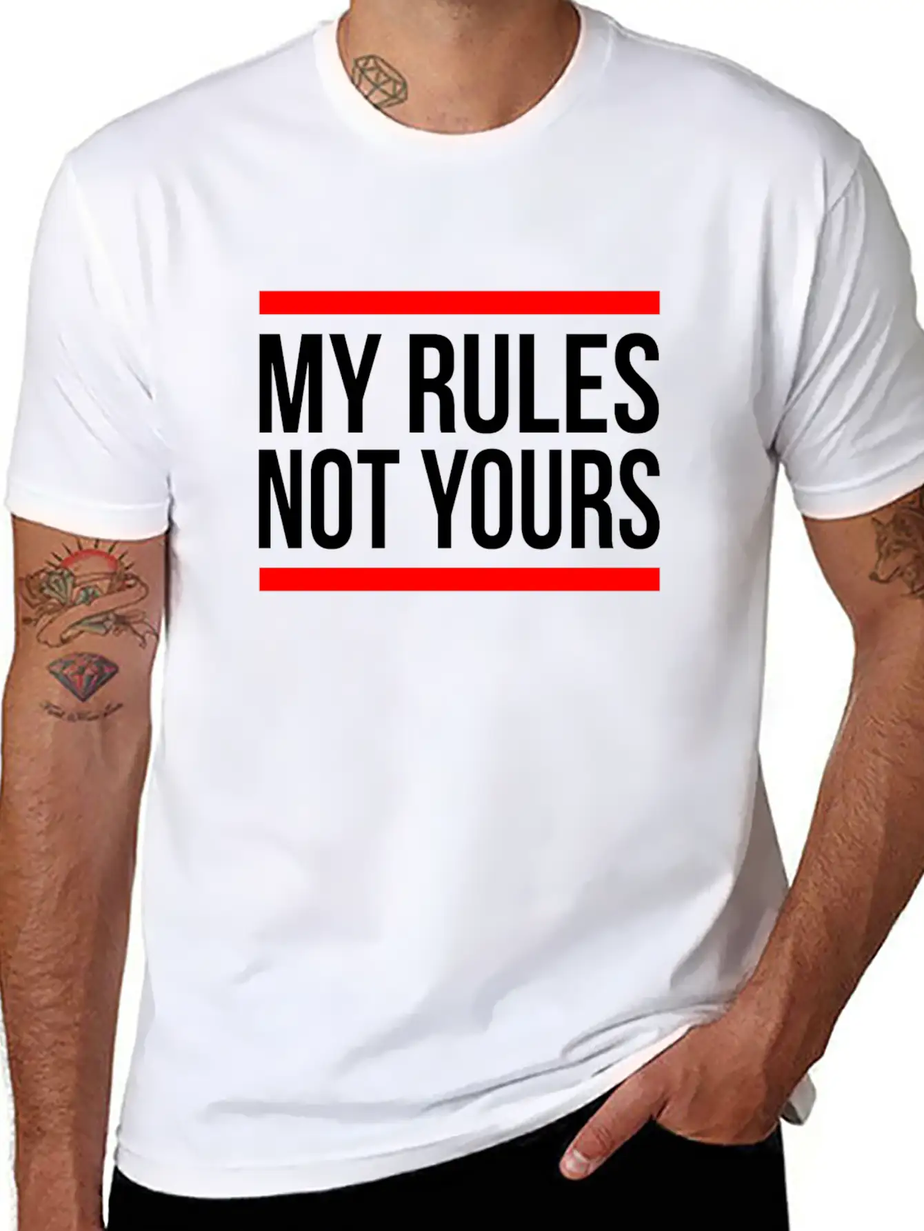 MY RULES NOT YOURS Classic Cotton Tee – Unisex Comfort For Any Season