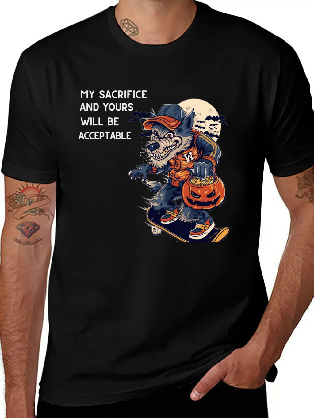 My Sacrifice And Your Will Be Acceptable Basic Graphic T-Shirt – Daily Comfort In Soft Cotton