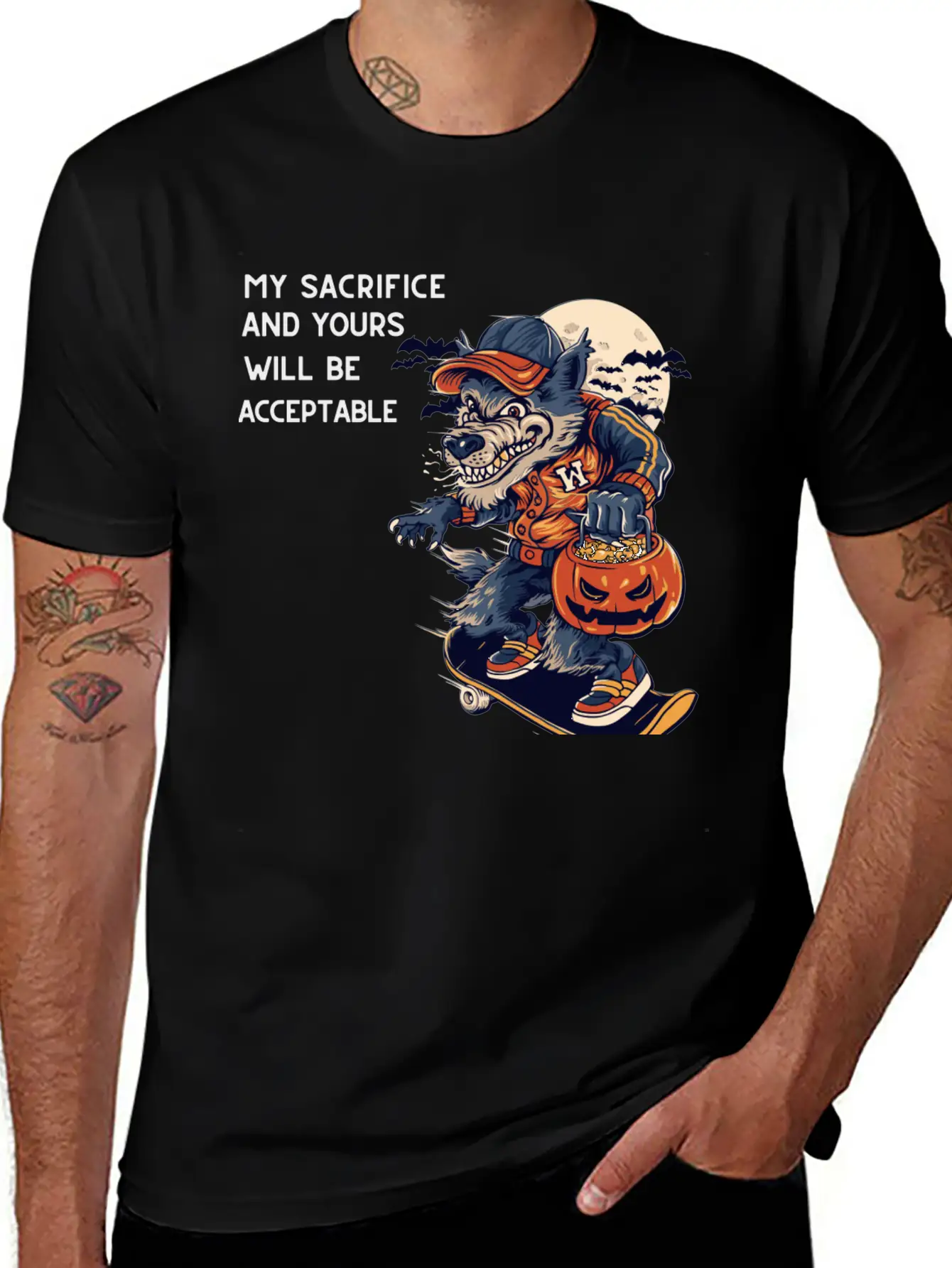 My Sacrifice And Your Will Be Acceptable Basic Graphic T-Shirt – Daily Comfort In Soft Cotton