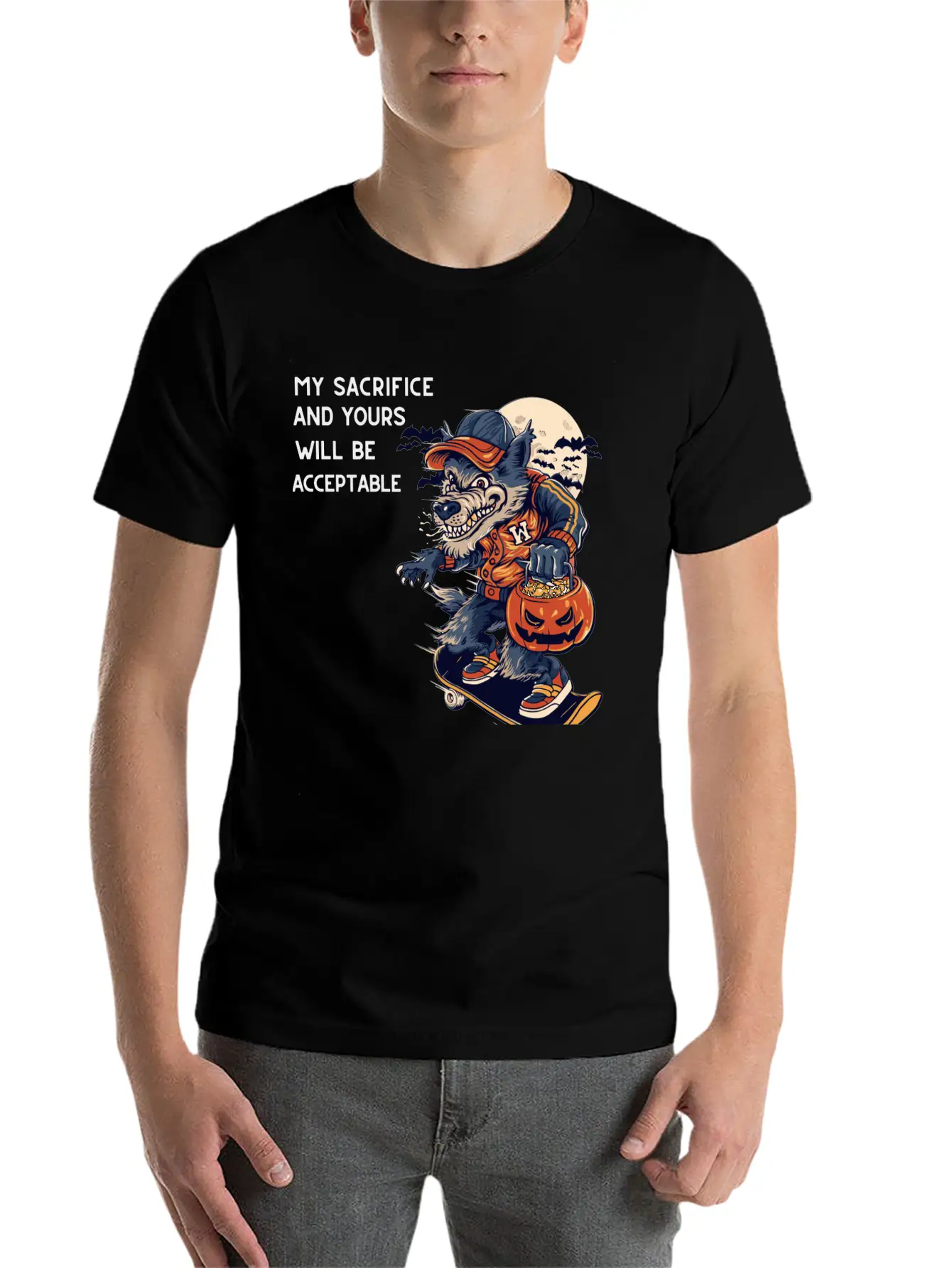 My Sacrifice And Your Will Be Acceptable Basic Graphic T-Shirt – Daily Comfort In Soft Cotton