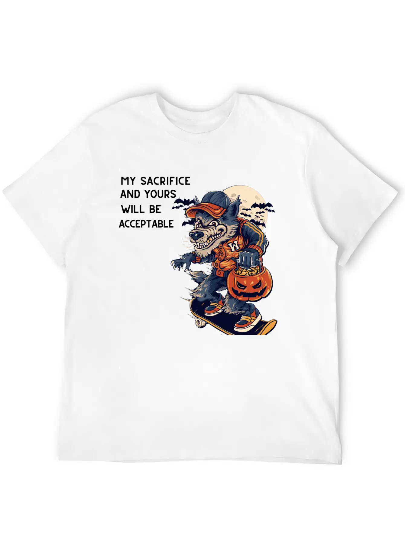 My Sacrifice And Your Will Be Acceptable Basic Graphic T-Shirt – Daily Comfort In Soft Cotton