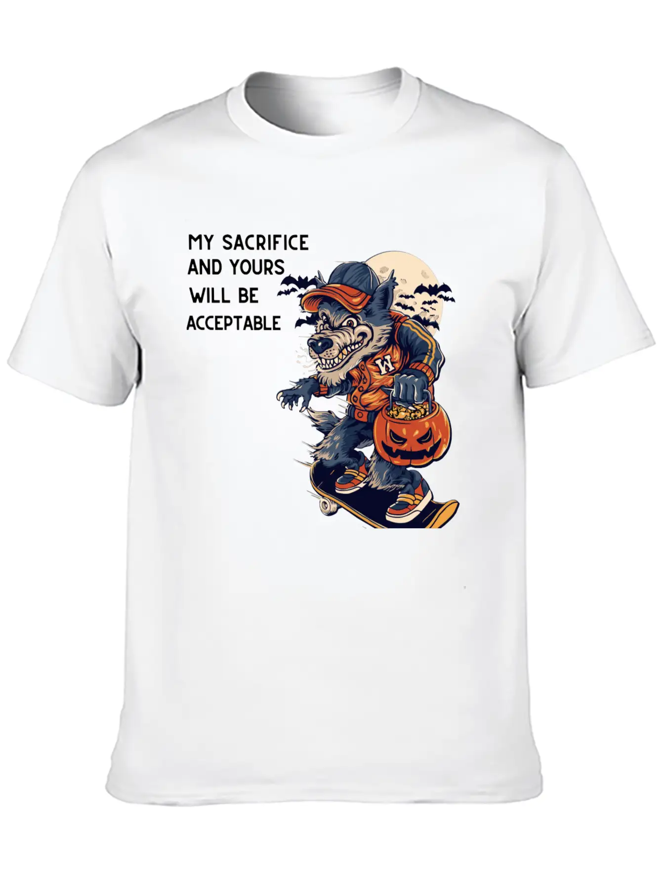 My Sacrifice And Your Will Be Acceptable Basic Graphic T-Shirt – Daily Comfort In Soft Cotton