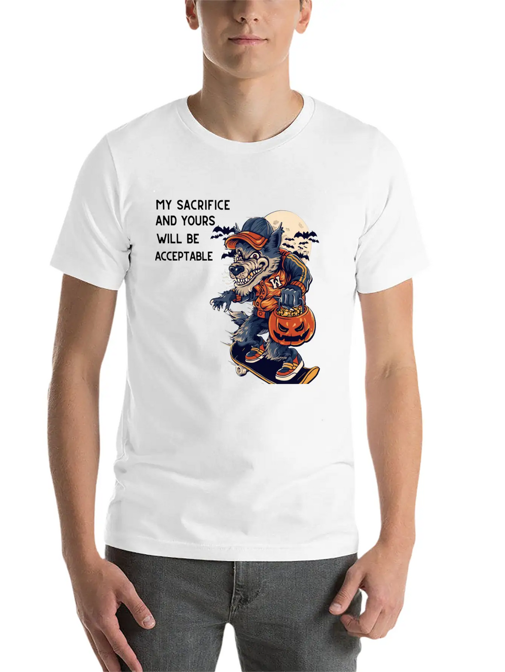 My Sacrifice And Your Will Be Acceptable Basic Graphic T-Shirt – Daily Comfort In Soft Cotton