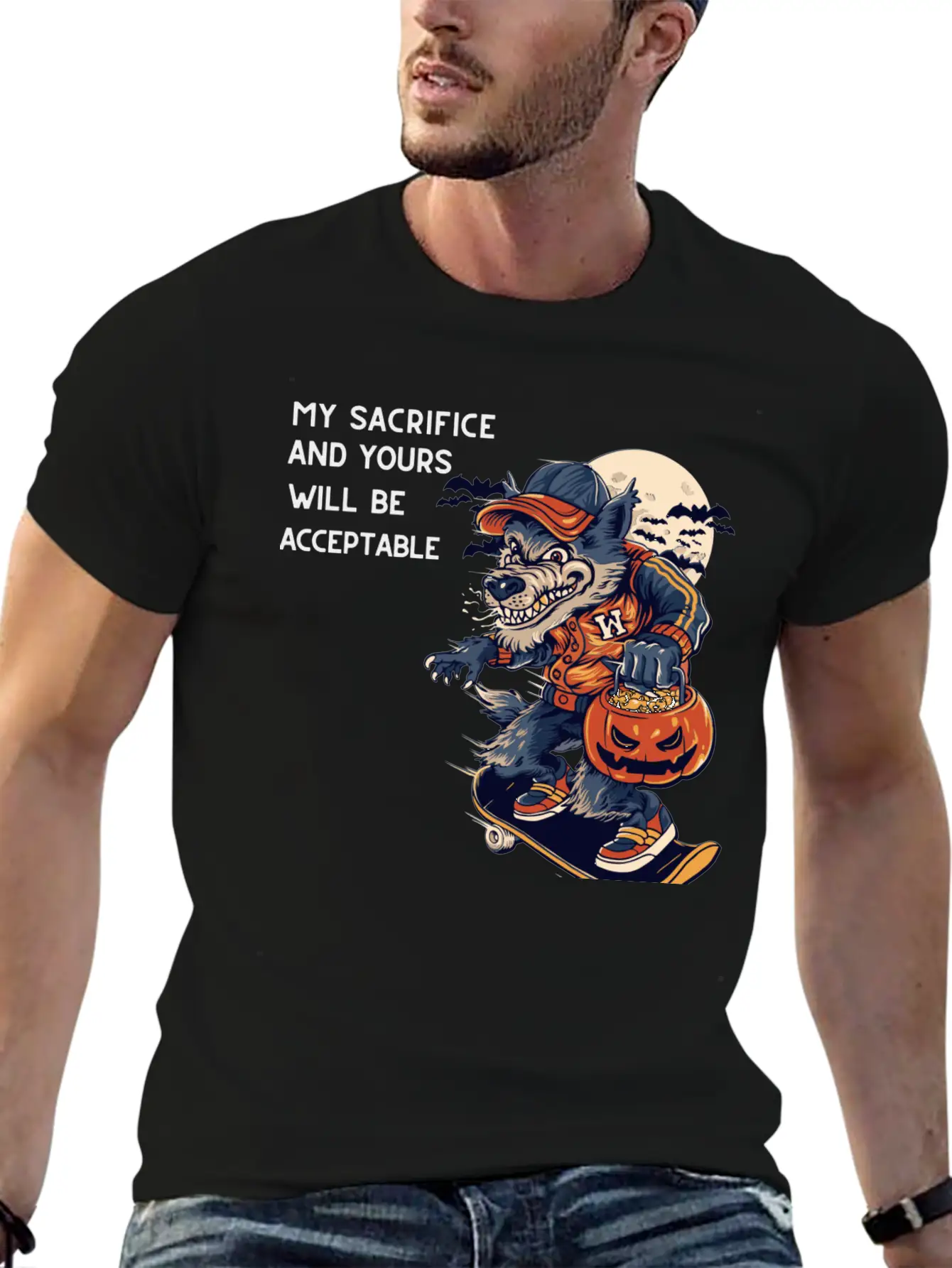 My Sacrifice And Your Will Be Acceptable Basic Graphic T-Shirt – Daily Comfort In Soft Cotton