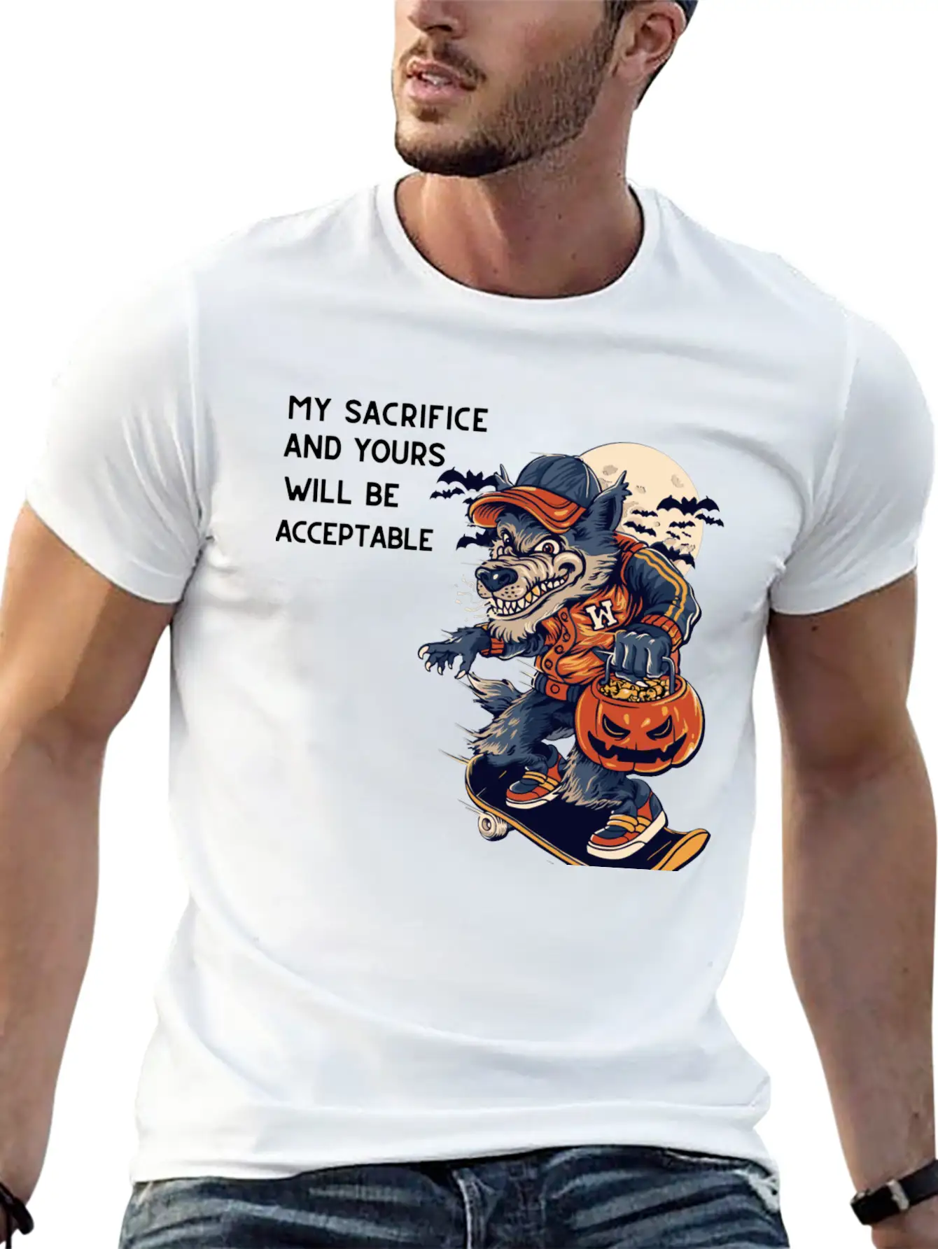 My Sacrifice And Your Will Be Acceptable Basic Graphic T-Shirt – Daily Comfort In Soft Cotton