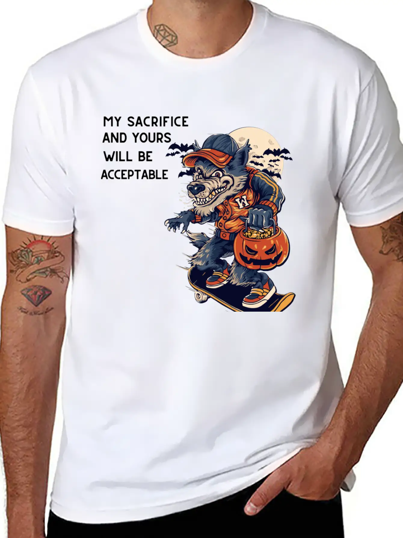 My Sacrifice And Your Will Be Acceptable Basic Graphic T-Shirt – Daily Comfort In Soft Cotton