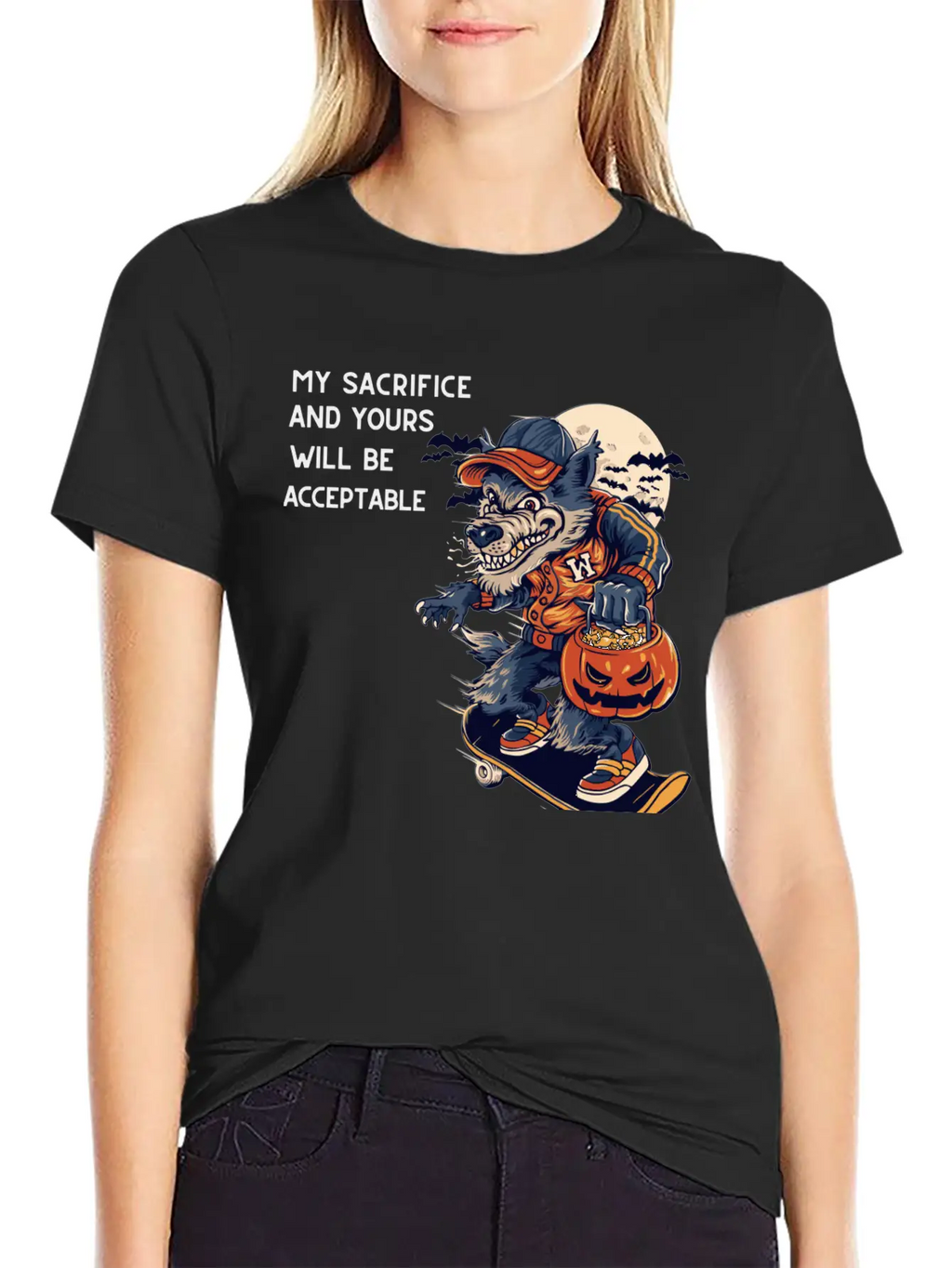 My Sacrifice And Your Will Be Acceptable Basic Graphic T-Shirt – Daily Comfort In Soft Cotton