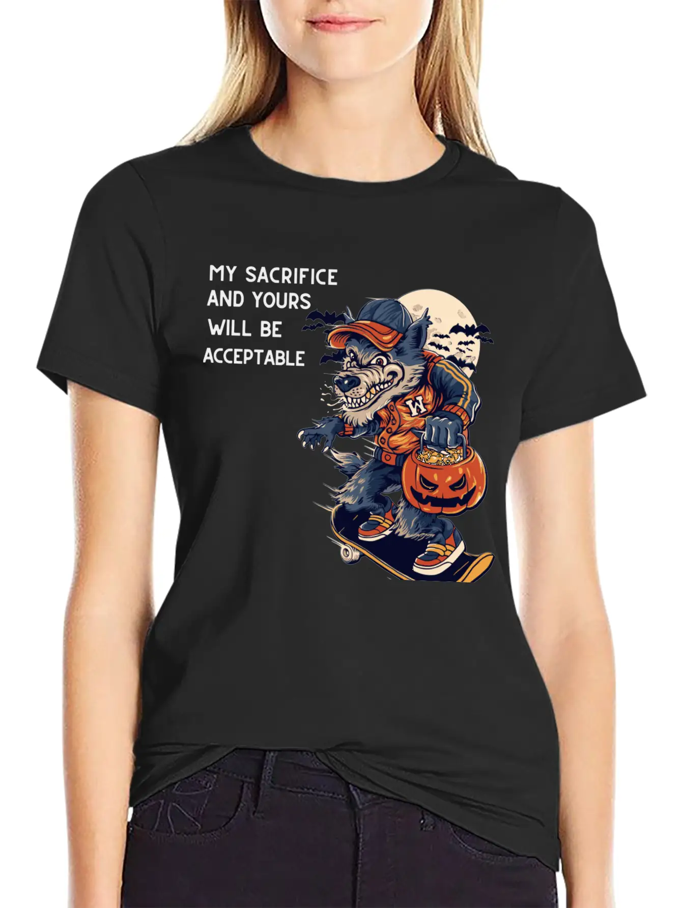My Sacrifice And Your Will Be Acceptable Basic Graphic T-Shirt – Daily Comfort In Soft Cotton
