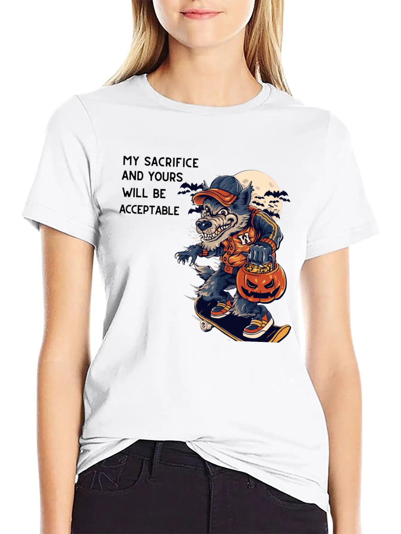 My Sacrifice And Your Will Be Acceptable Basic Graphic T-Shirt – Daily Comfort In Soft Cotton