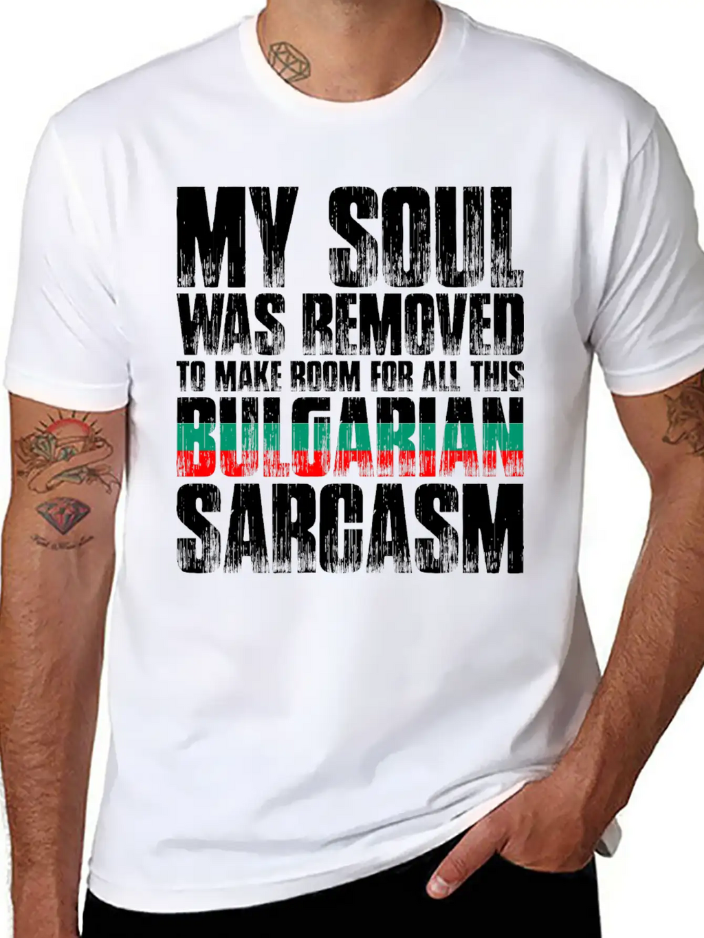 My Soul Was Removed Bulgarian Sarcasm Classic Cotton Tee – Unisex Comfort For Any Season