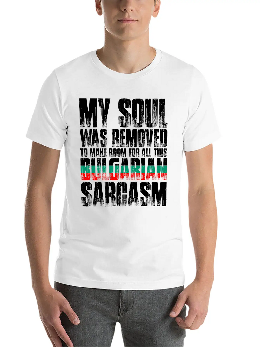 My Soul Was Removed Bulgarian Sarcasm Classic Cotton Tee – Unisex Comfort For Any Season