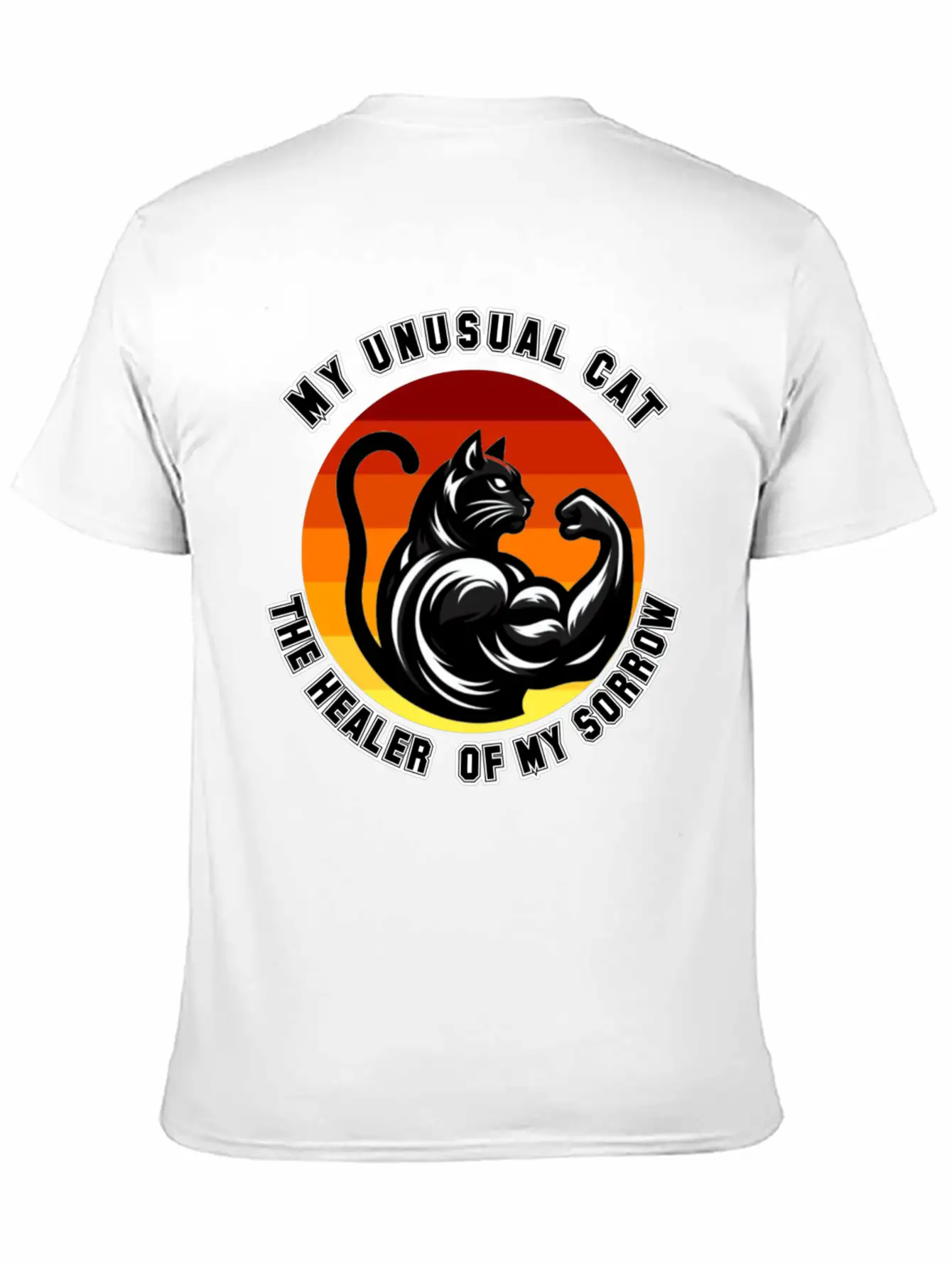 My Unusual Cat The Healer Of My Sorrow Classic Cotton Tee – Unisex Comfort For Any Season