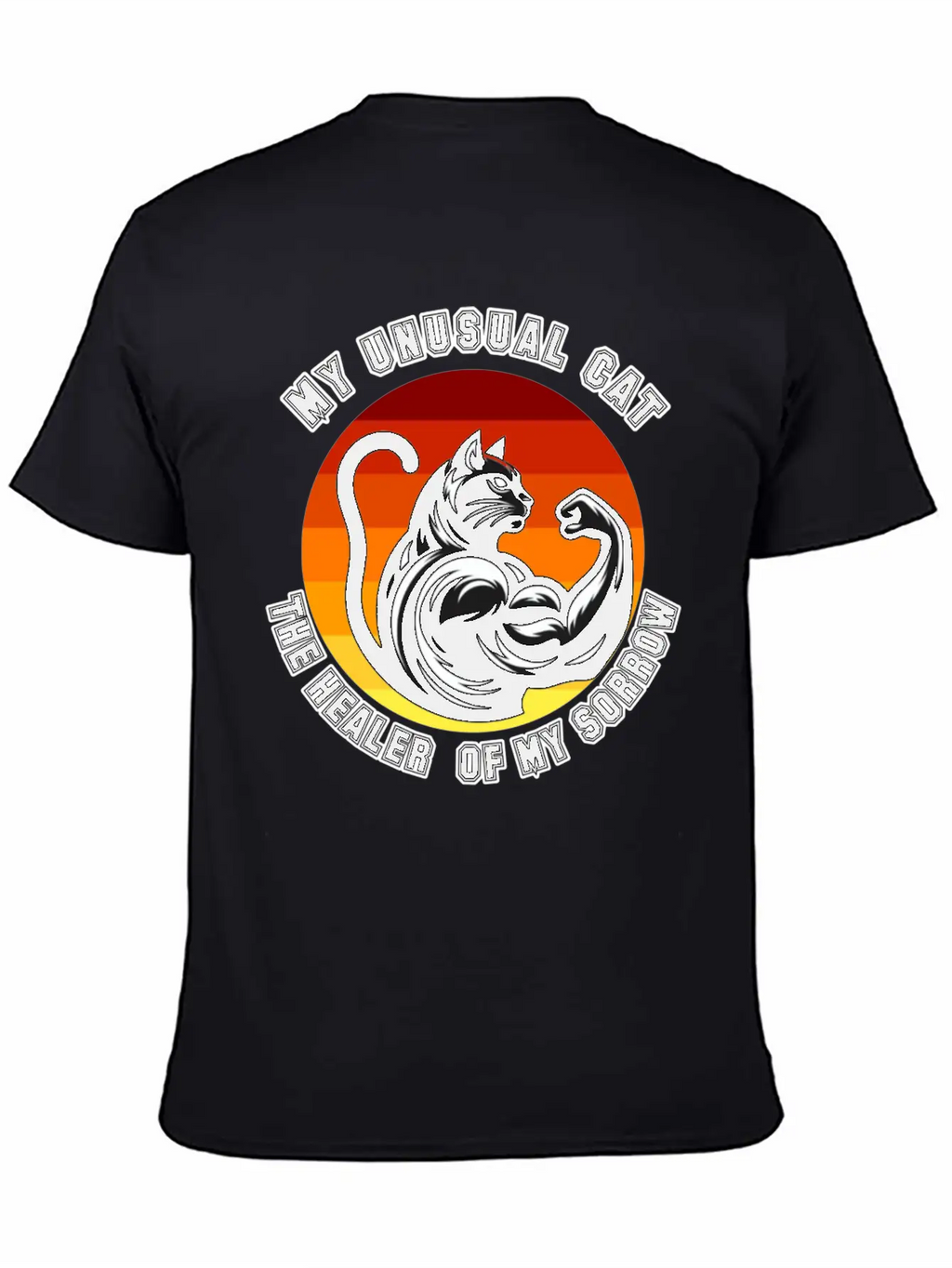 My Unusual Cat The Healer Of My Sorrow Classic Cotton Tee – Unisex Comfort For Any Season
