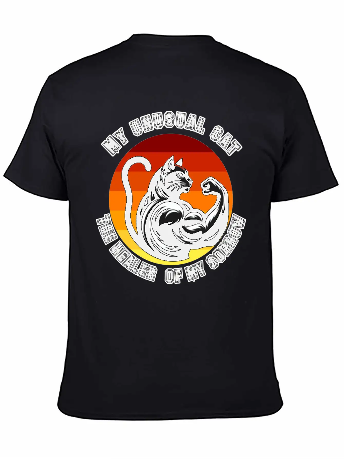 My Unusual Cat The Healer Of My Sorrow Classic Cotton Tee – Unisex Comfort For Any Season